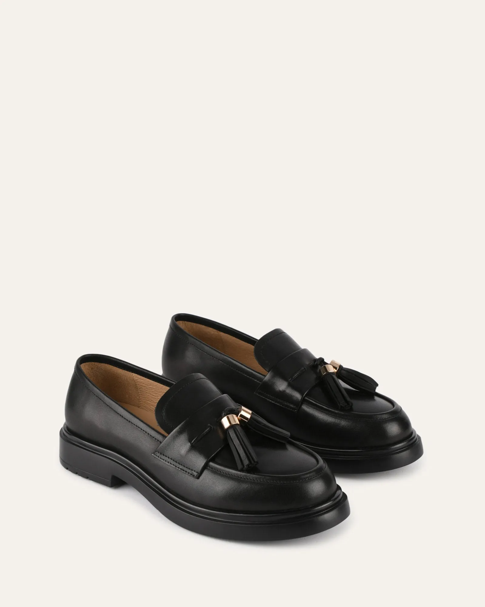 JULIUS LOAFERS BLACK LEATHER Jo Mercer