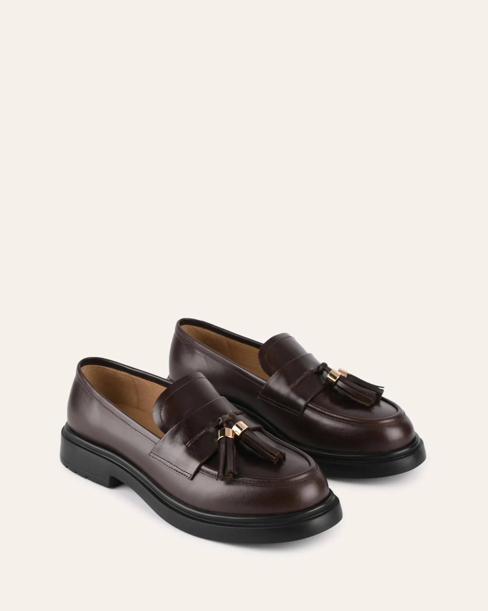 JULIUS LOAFERS CACAO LEATHER Jo Mercer
