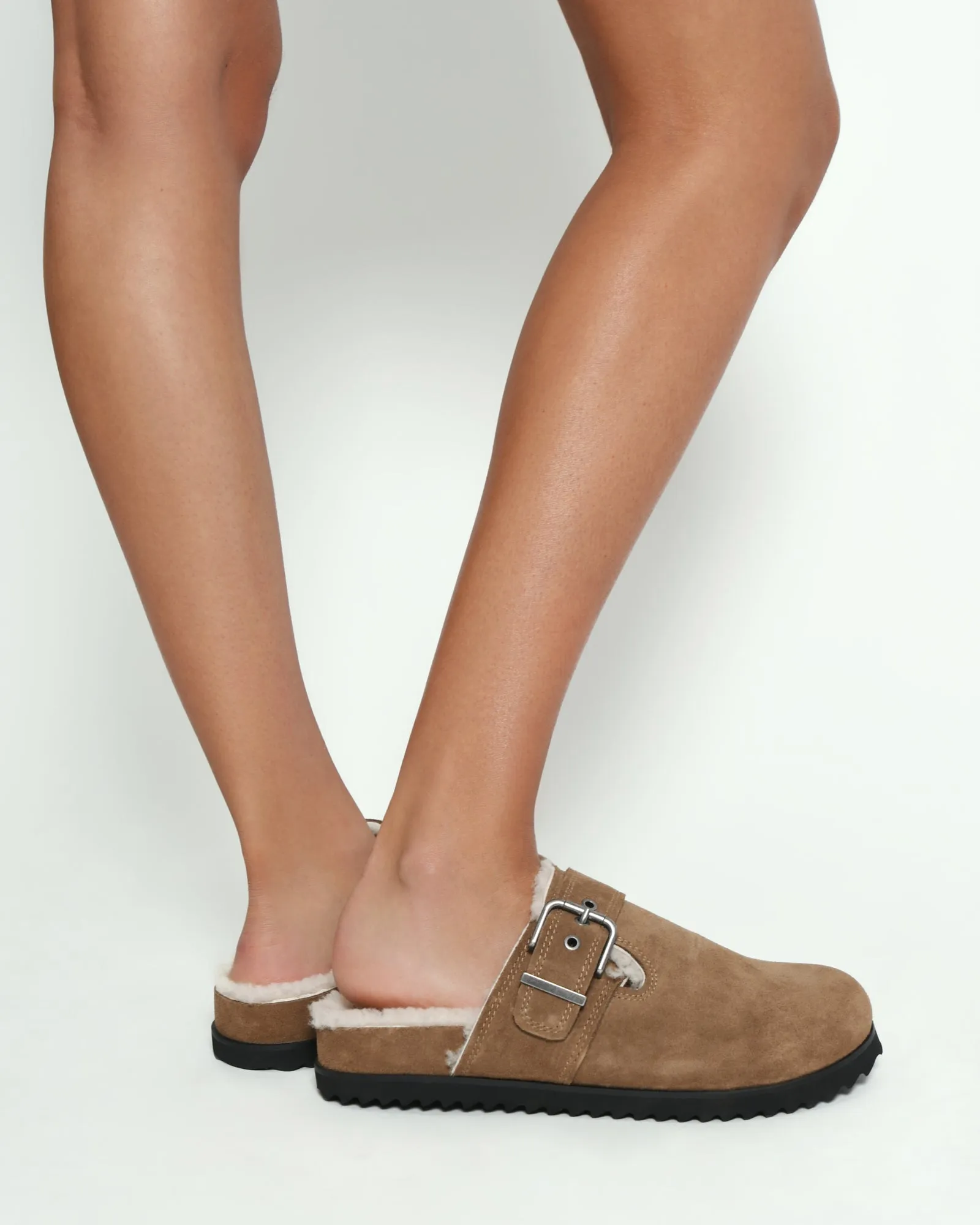 JUNIPER CASUAL FLATS BARK SUEDE Jo Mercer