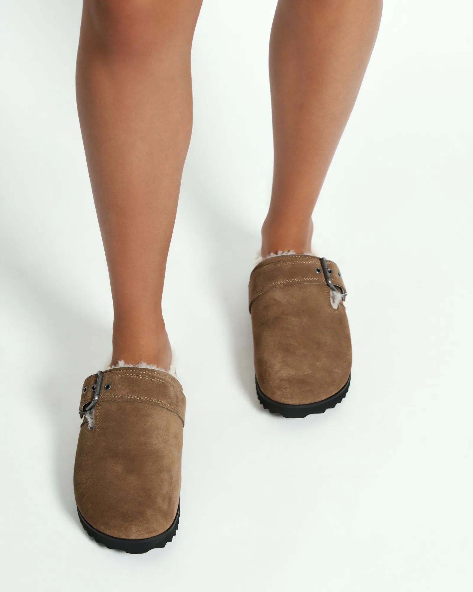 JUNIPER CASUAL FLATS BARK SUEDE Jo Mercer