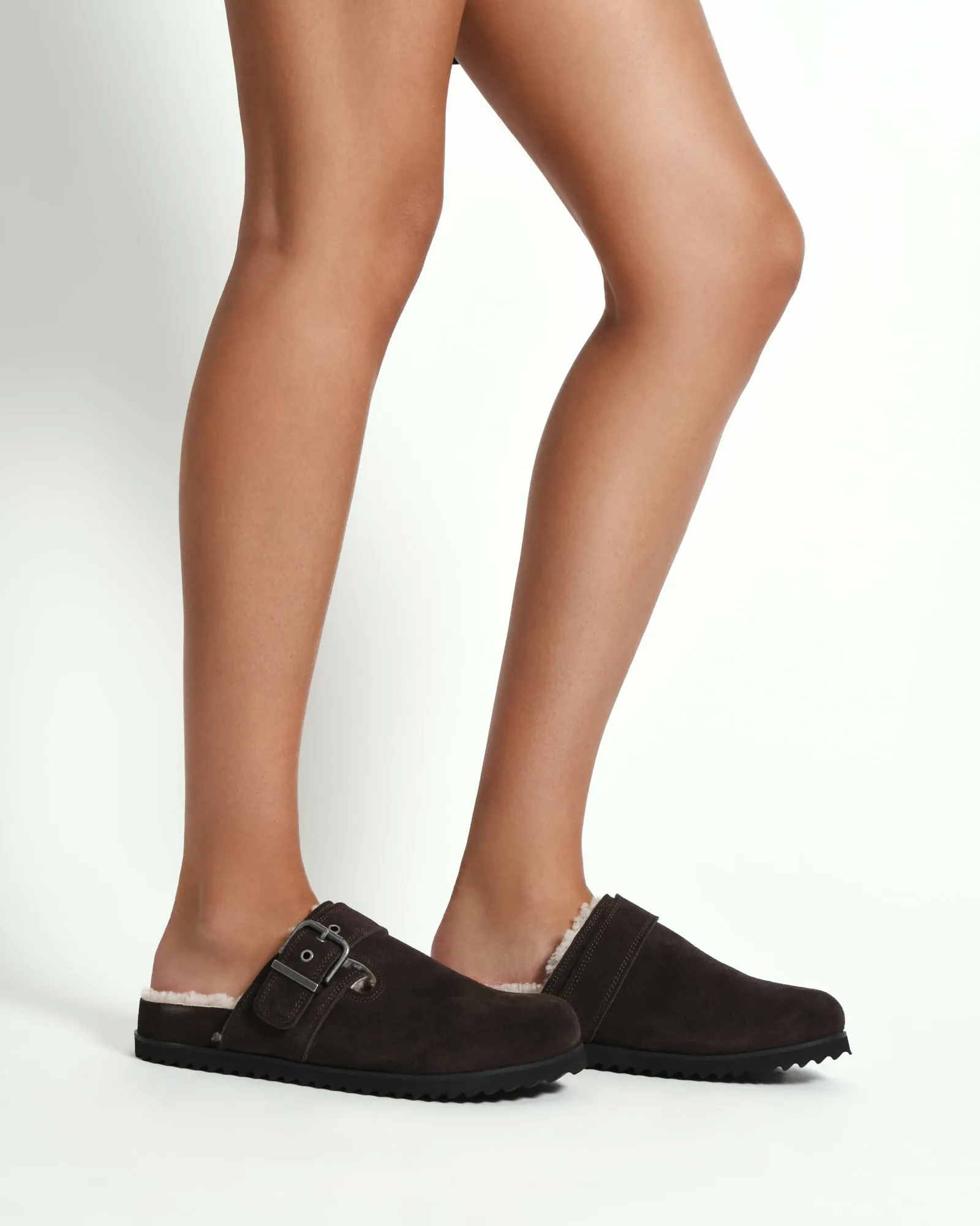 JUNIPER CASUAL FLATS BITTER CHOC SUEDE Jo Mercer