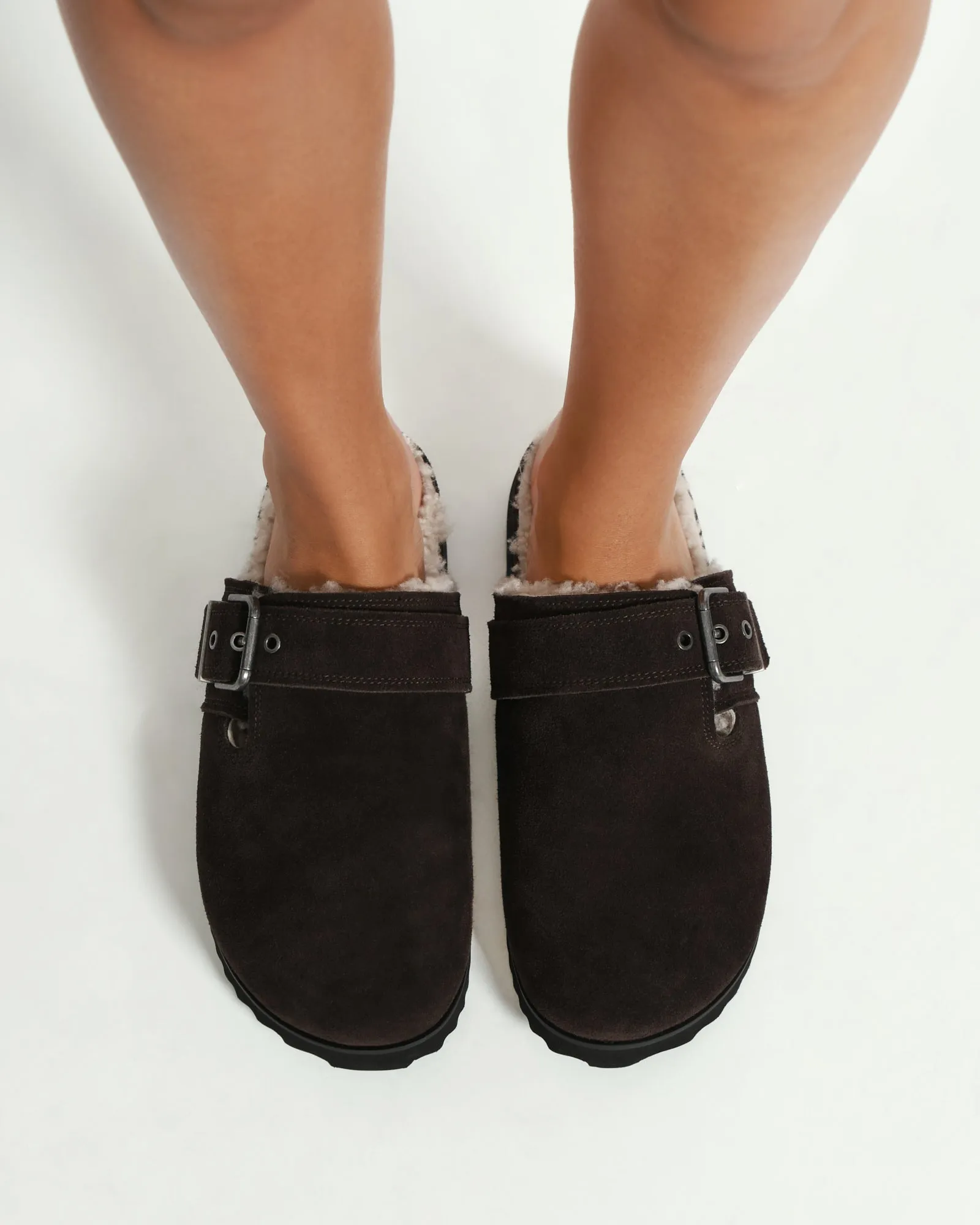 JUNIPER CASUAL FLATS BITTER CHOC SUEDE Jo Mercer