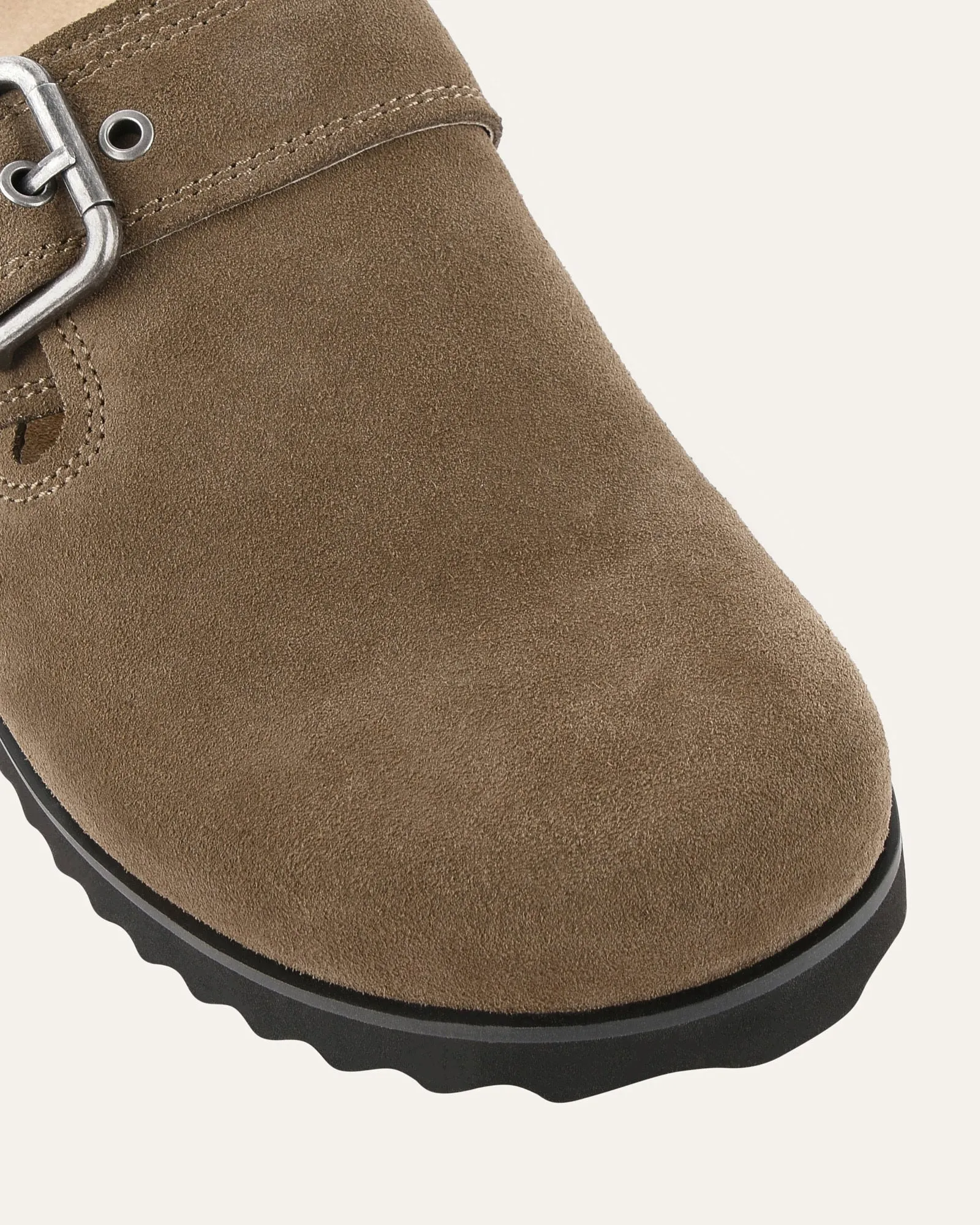 JUNO CASUAL FLATS KHAKI SUEDE Jo Mercer