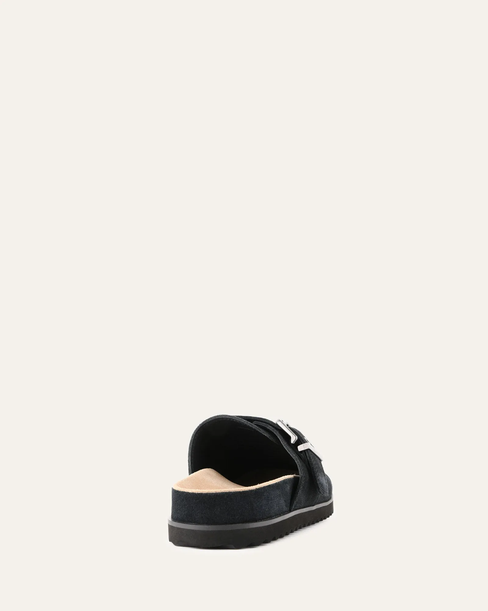 JUNO CASUAL FLATS WASHED BLACK SUEDE Jo Mercer