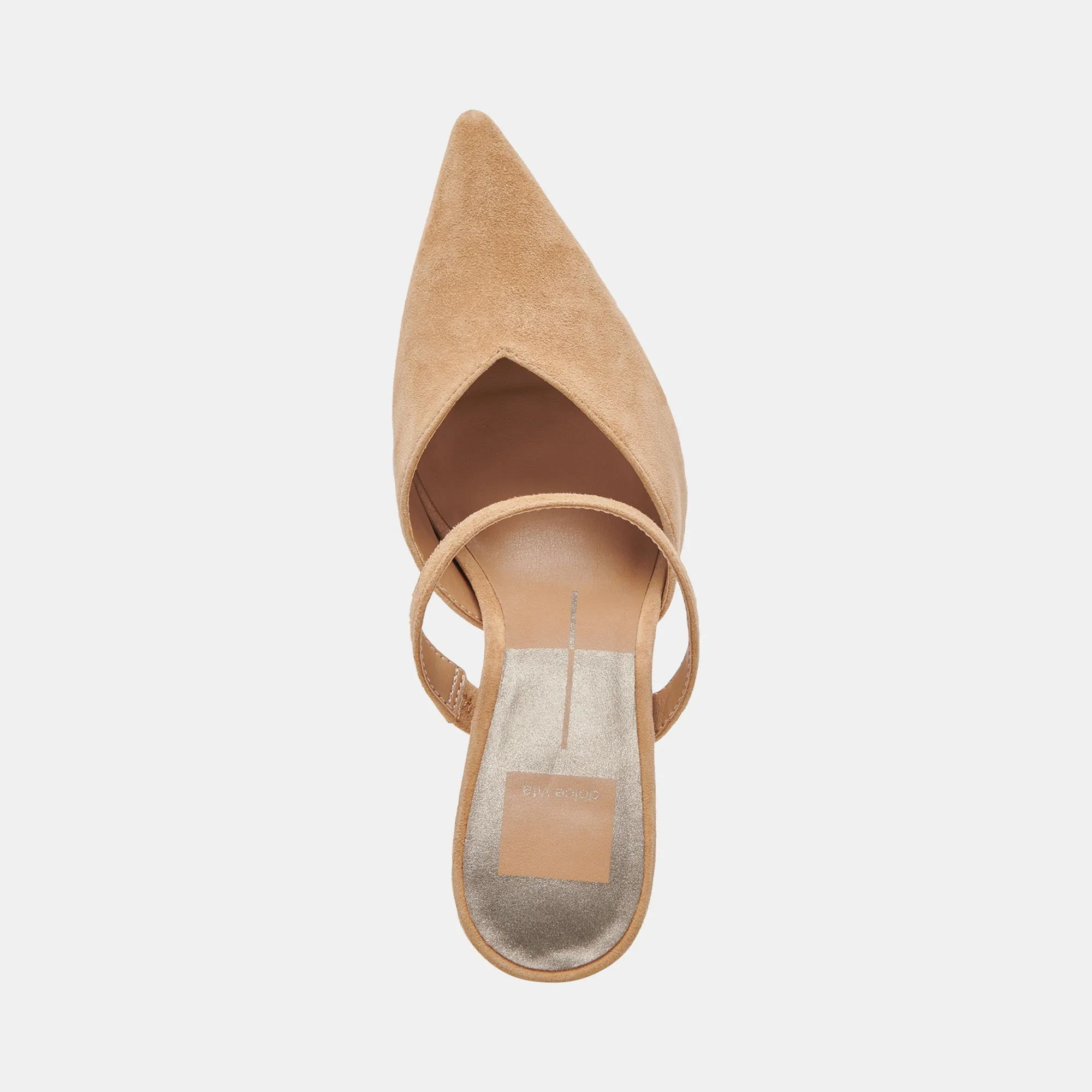 KANIKA WIDE HEELS TAN SUEDE Dolce Vita