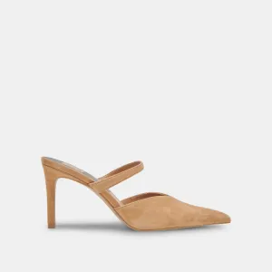 KANIKA WIDE HEELS TAN SUEDE Dolce Vita