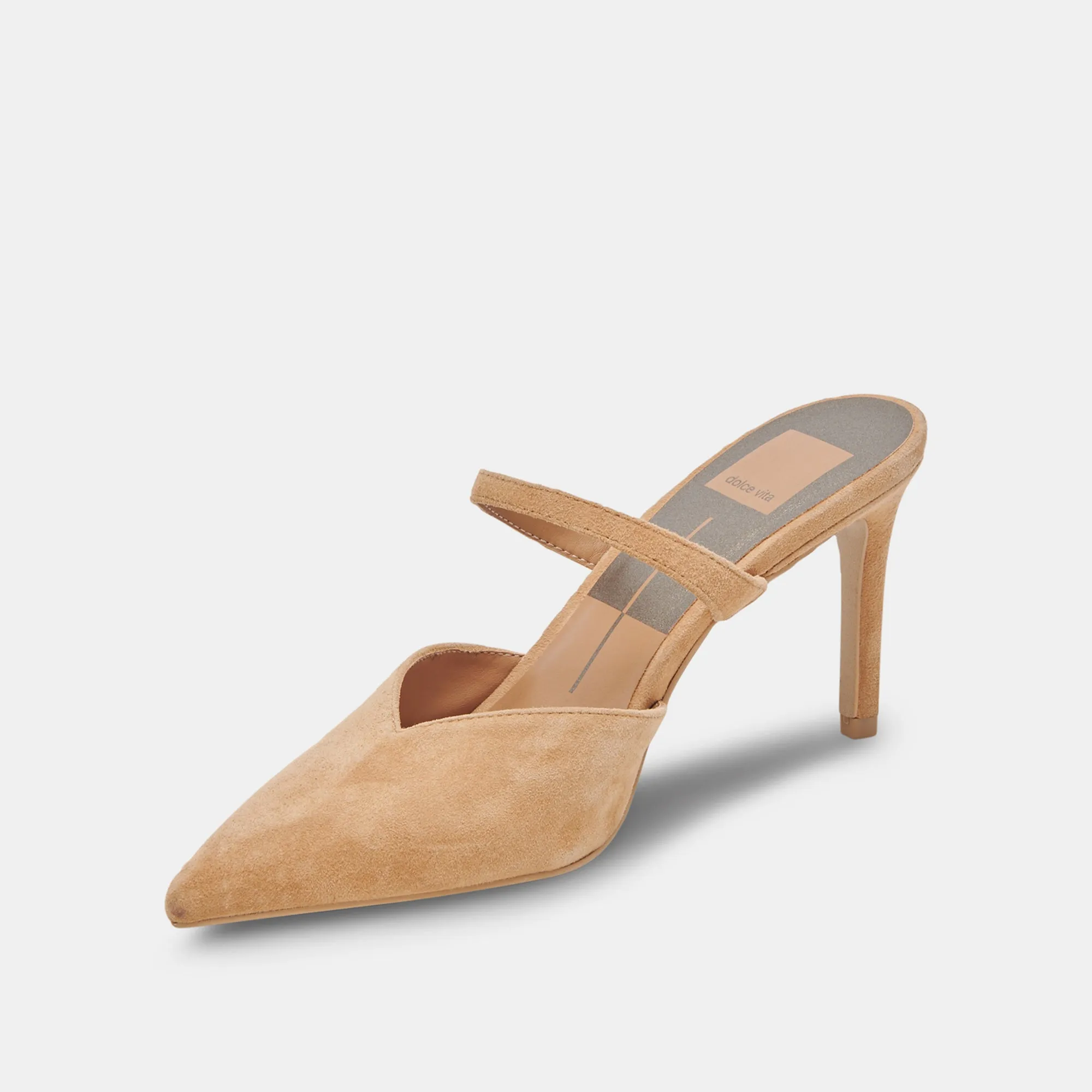 KANIKA WIDE HEELS TAN SUEDE Dolce Vita
