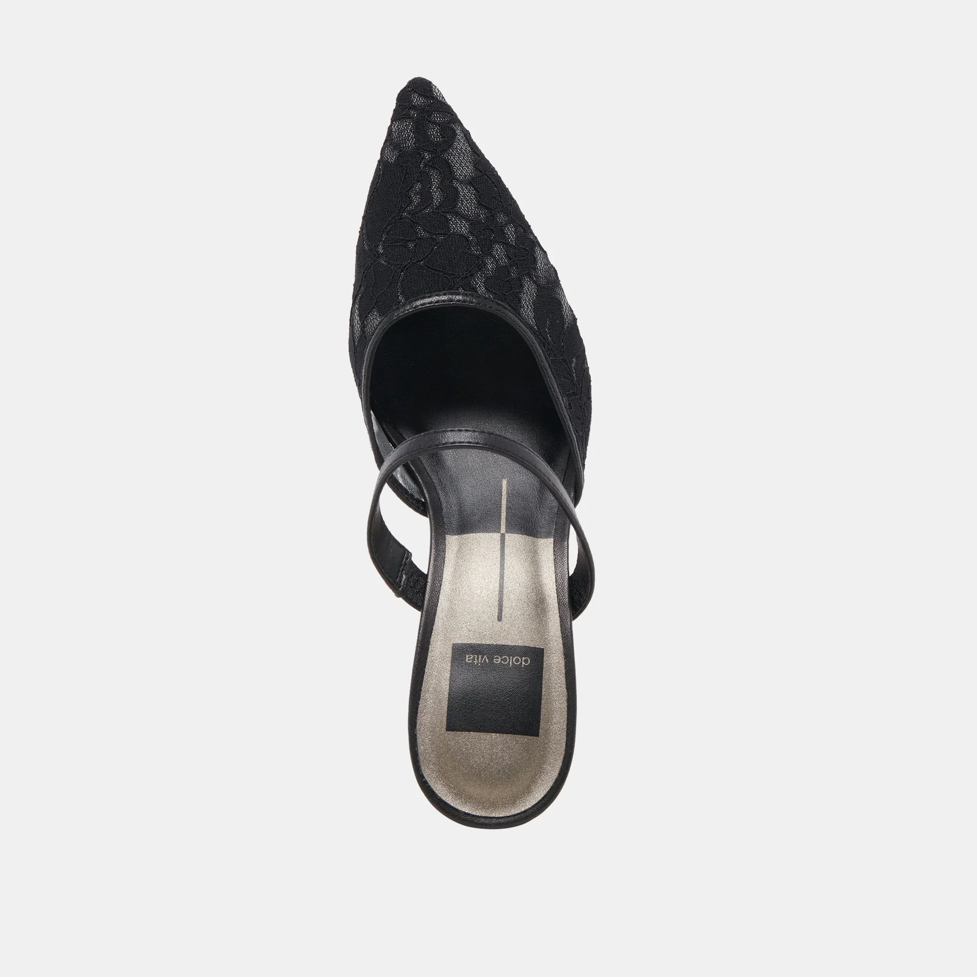 KATIK WIDE HEELS BLACK FLORAL LACE Dolce Vita