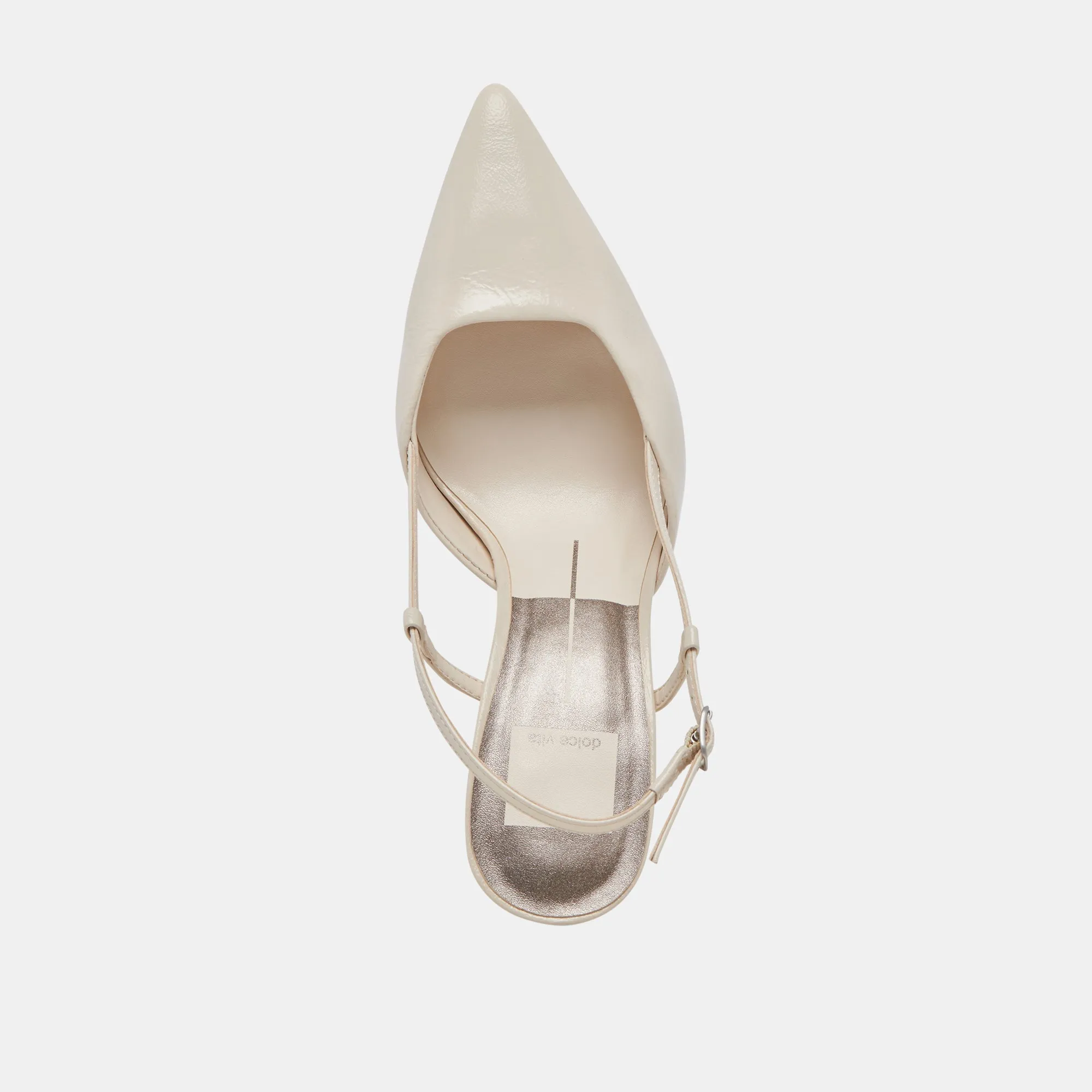 KIM HEELS IVORY CRINKLE PATENT Dolce Vita