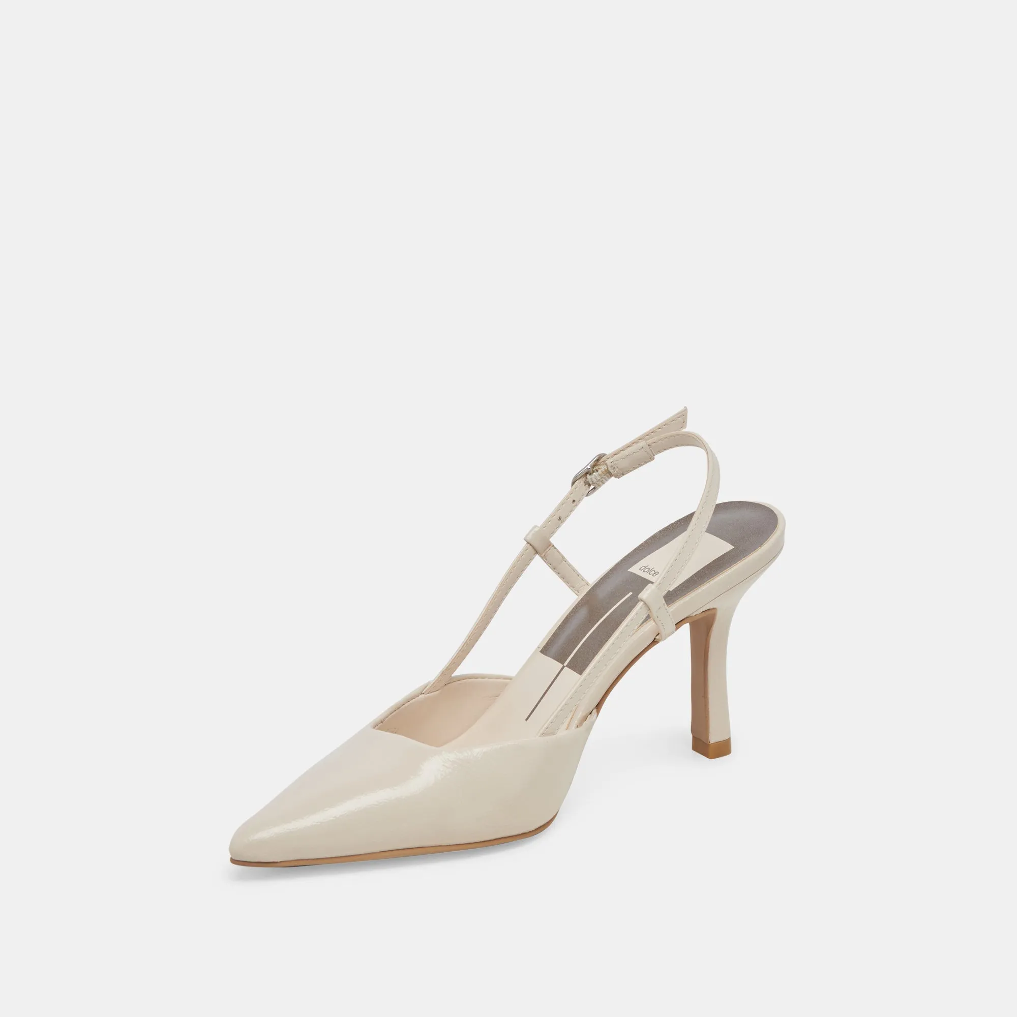 KIM HEELS IVORY CRINKLE PATENT Dolce Vita
