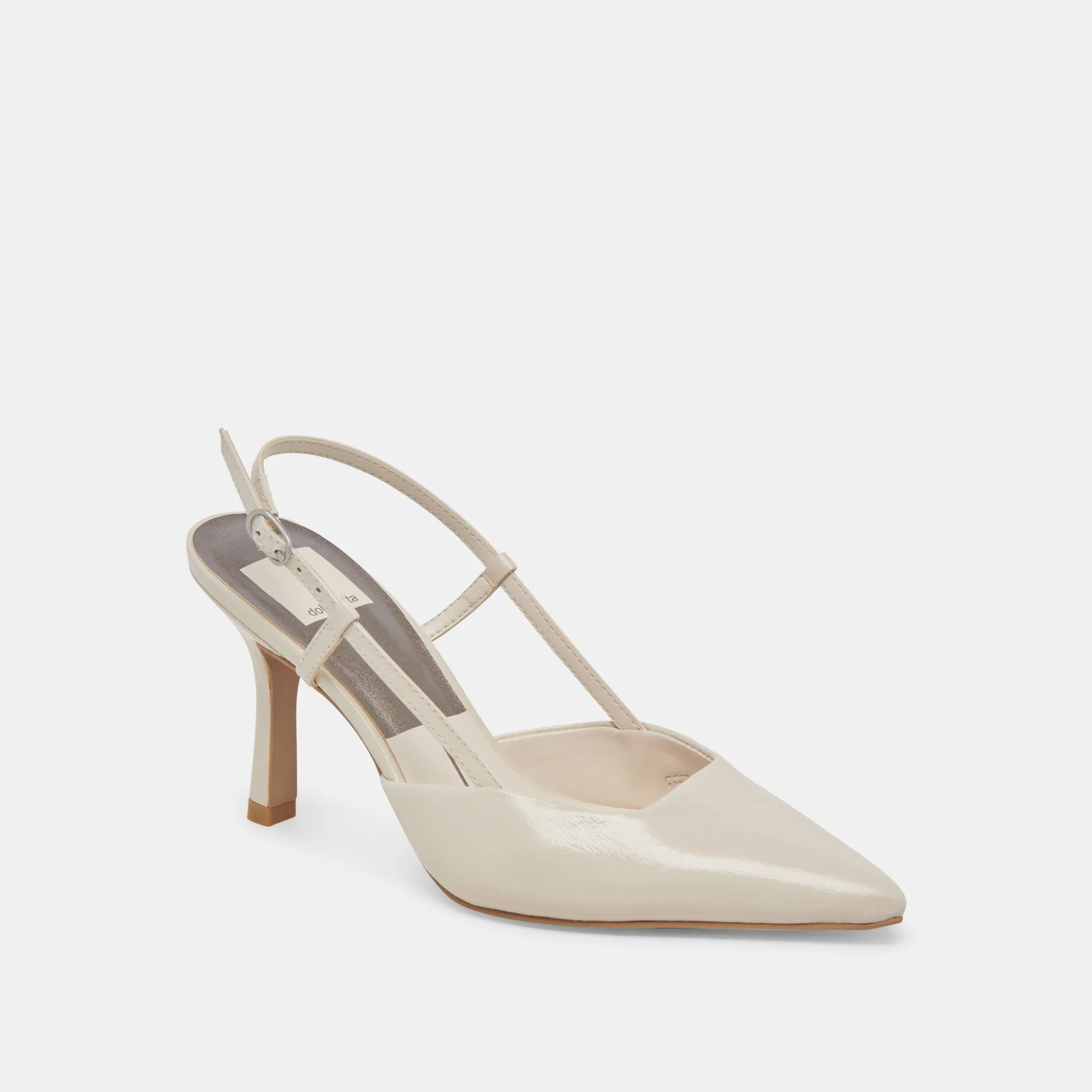 KIM HEELS IVORY CRINKLE PATENT Dolce Vita