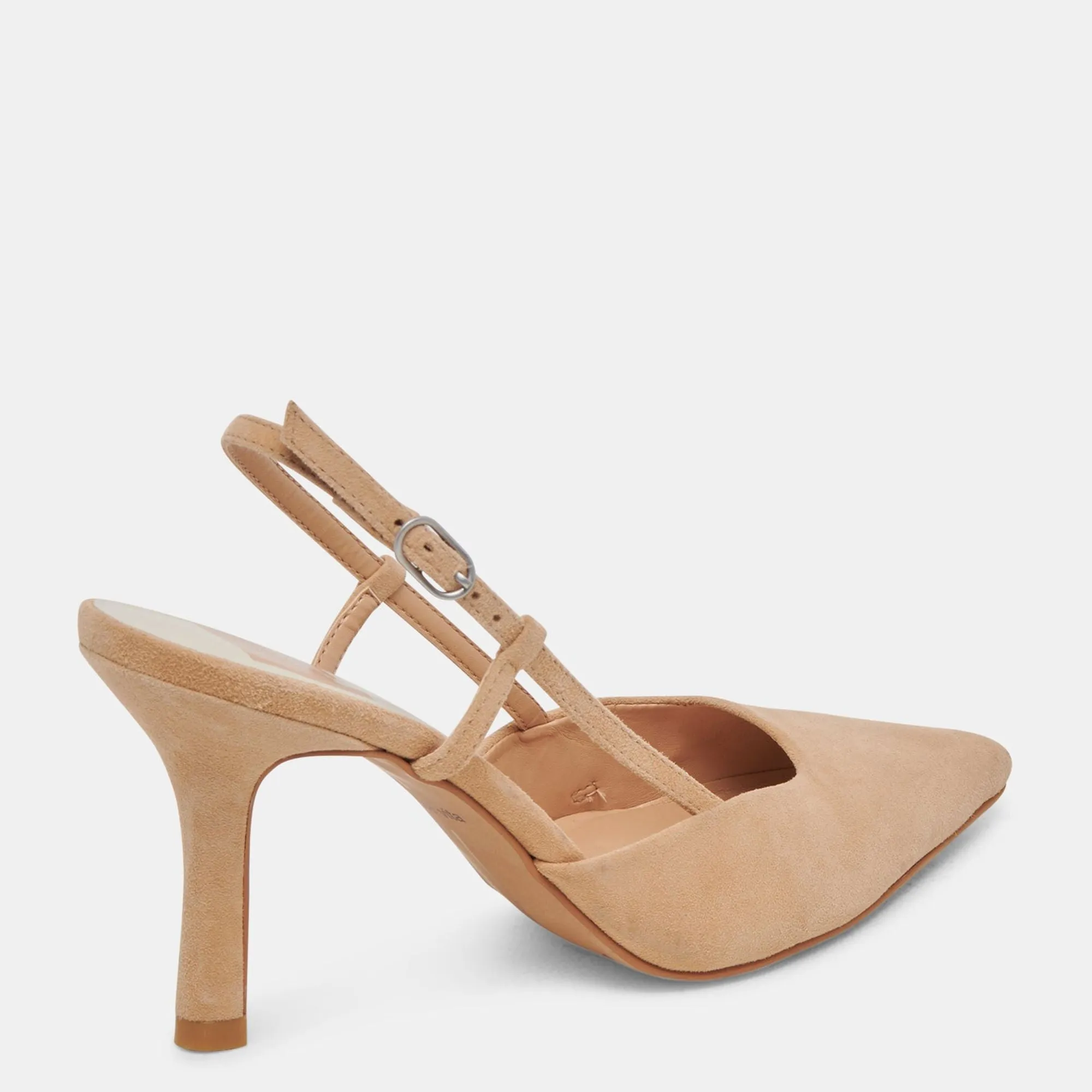 Kim Heels Tan Suede