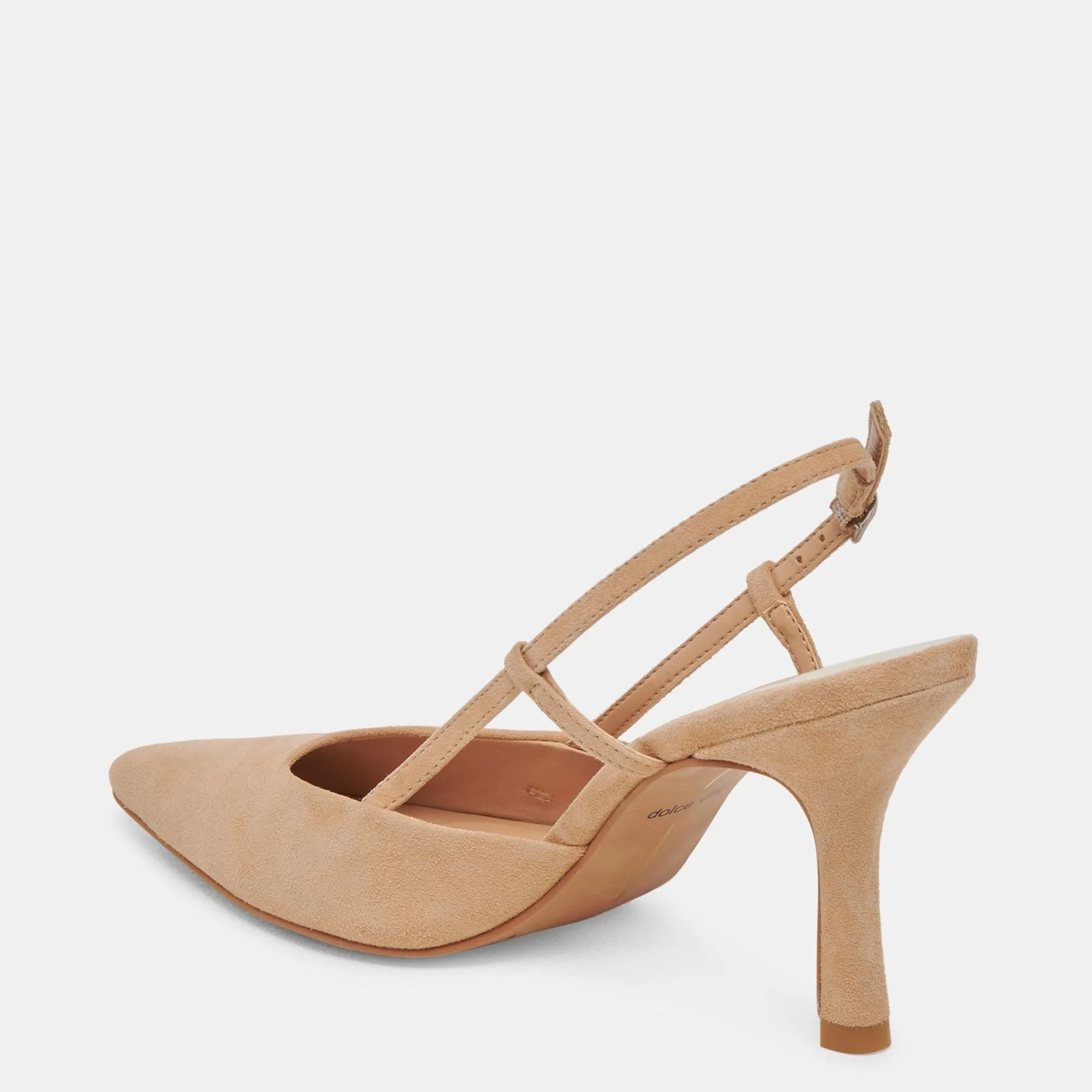 Kim Heels Tan Suede