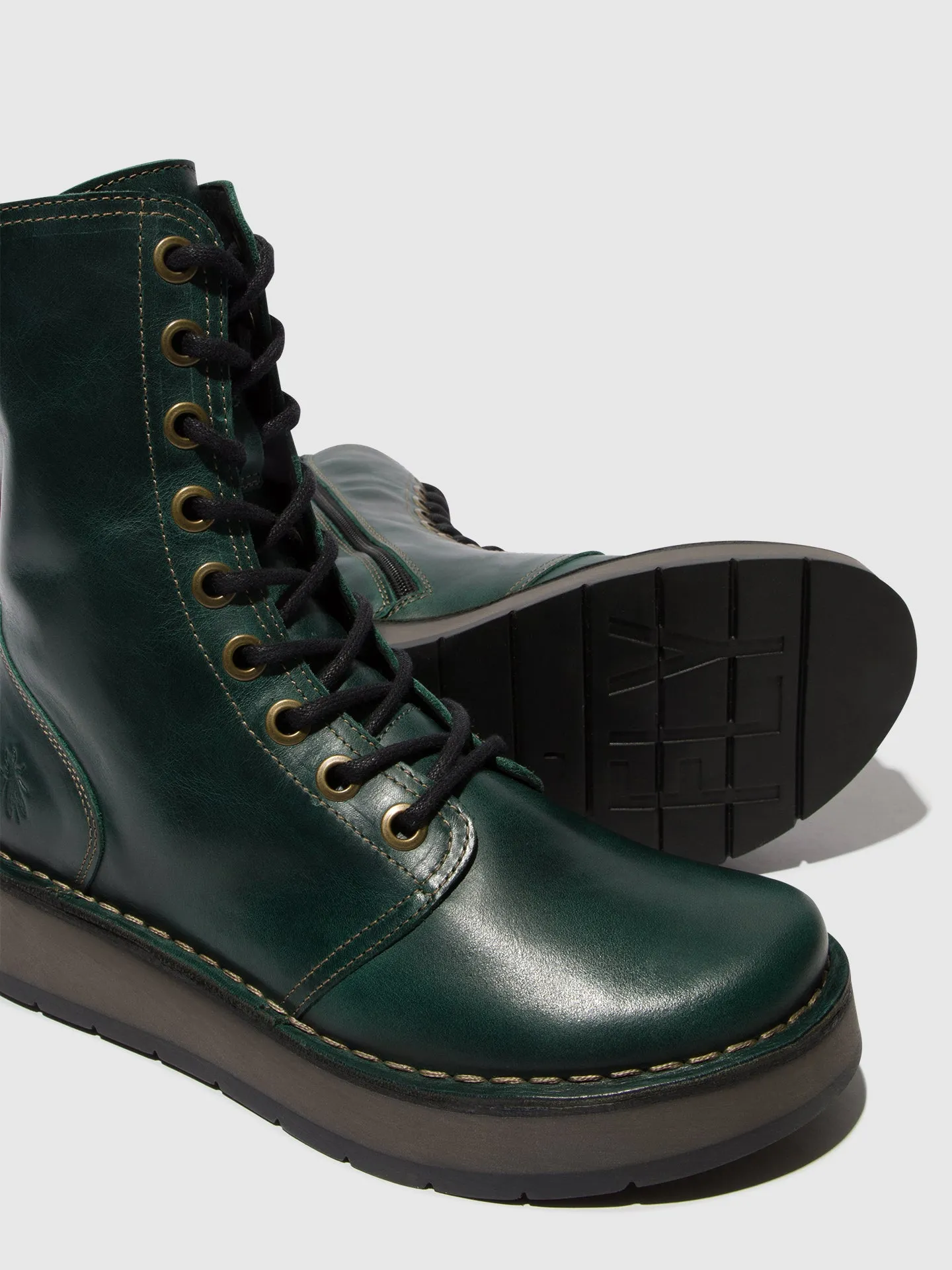 Lace-up Boots RAMI043FLY PETROL