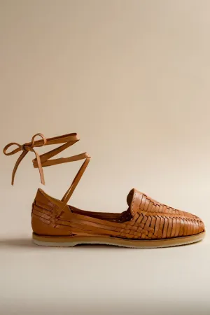 Lace Up Huarache in Nutmeg Brother Vellies
