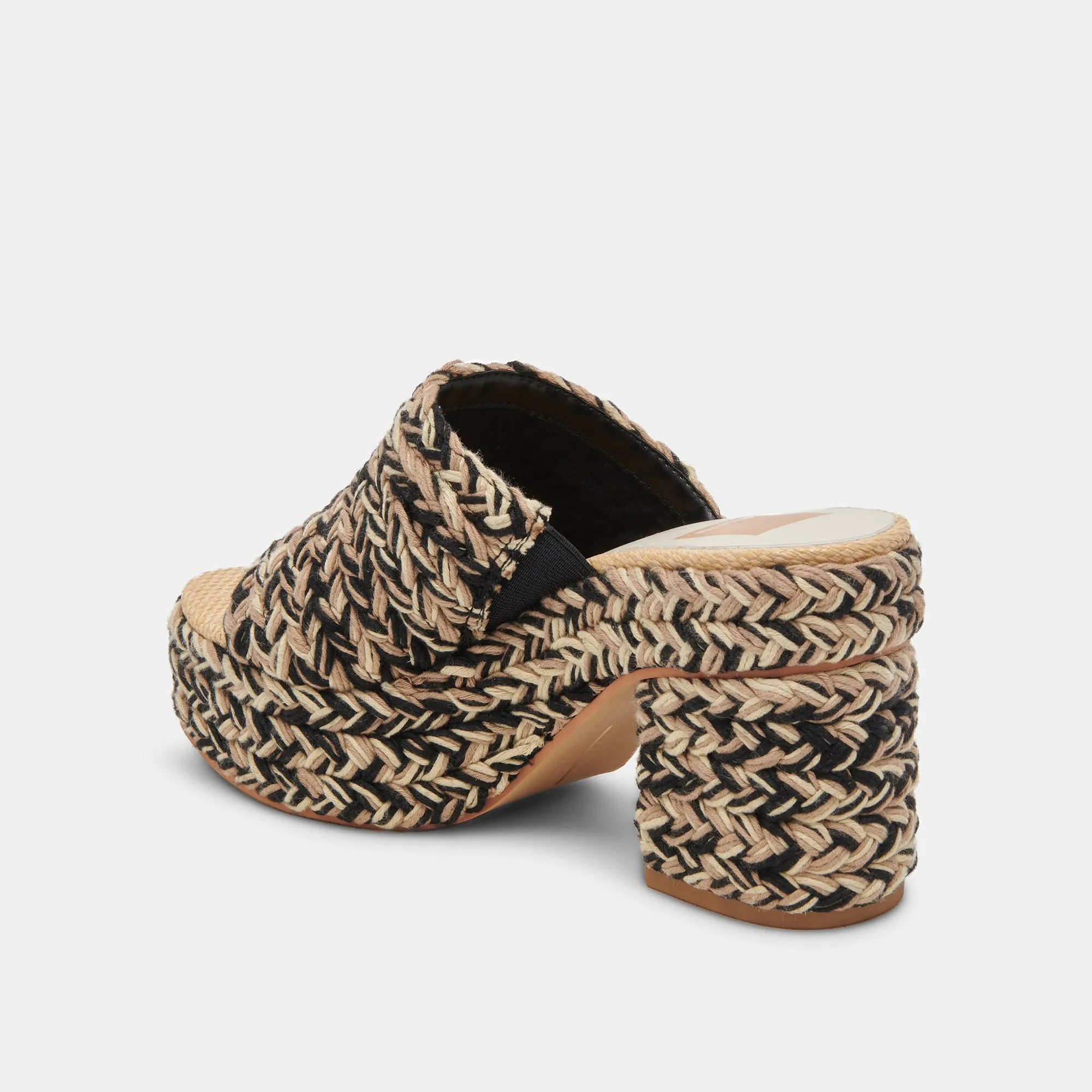 LADY HEELS BLACK MULTI WOVEN Dolce Vita