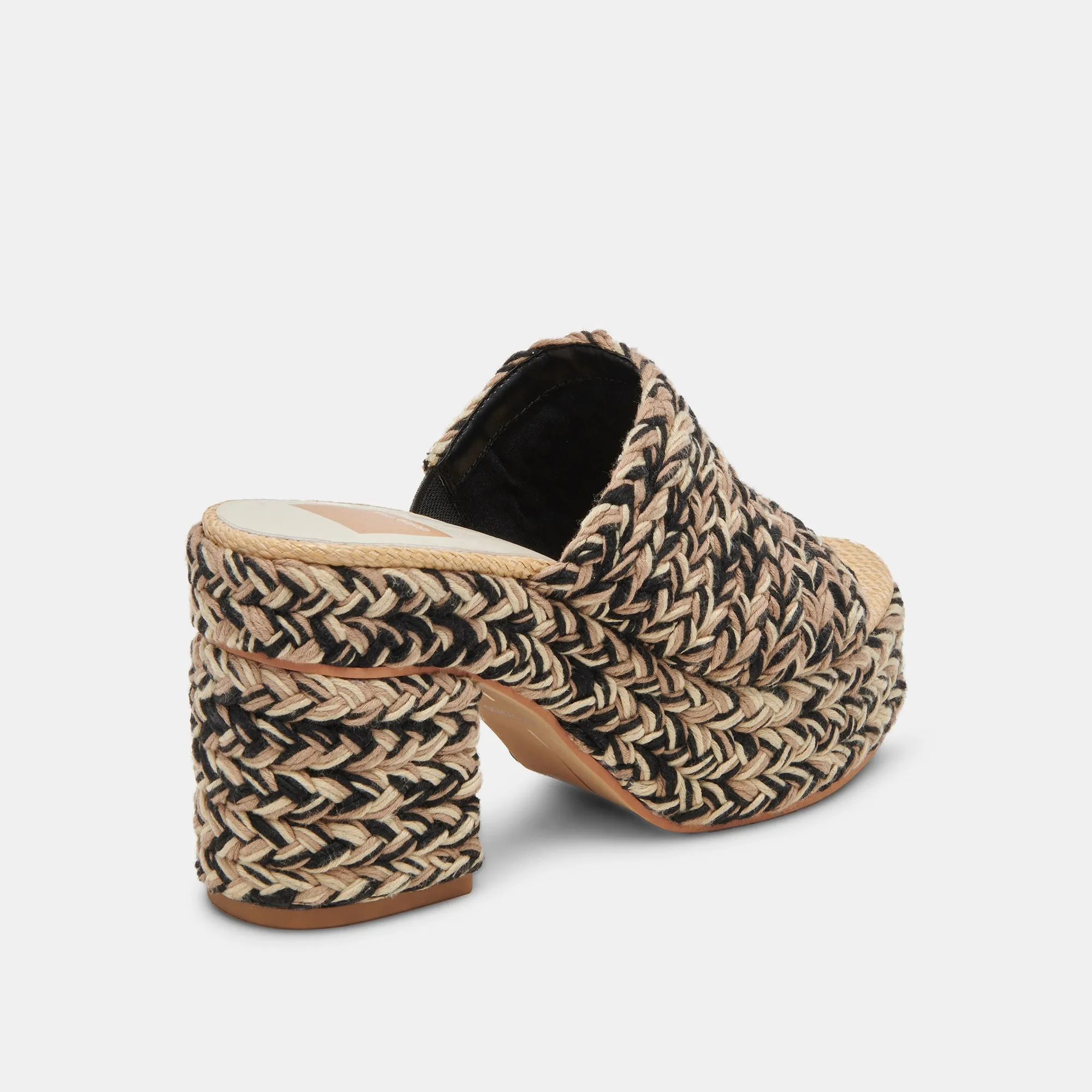 LADY HEELS BLACK MULTI WOVEN Dolce Vita