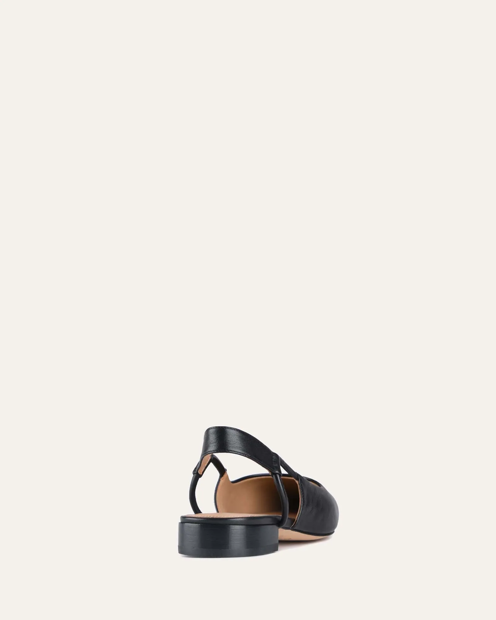 LARISSA DRESS FLATS BLACK LEATHER Jo Mercer