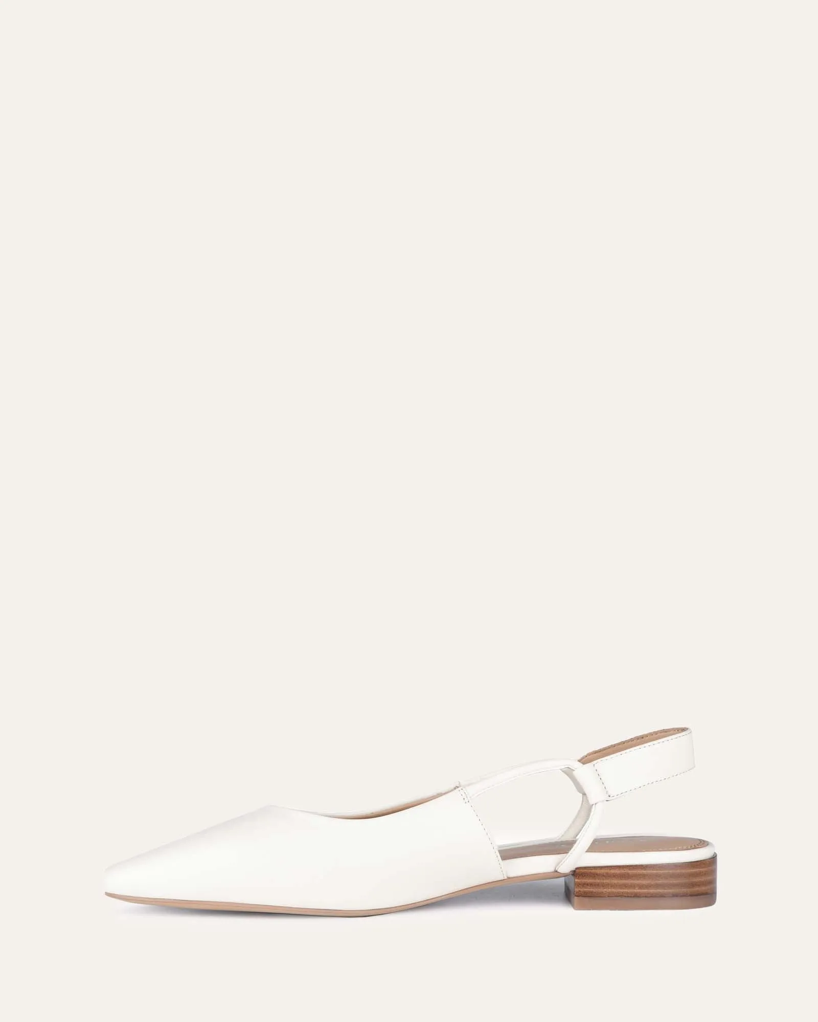 LARISSA DRESS FLATS OFF WHITE LEATHER Jo Mercer