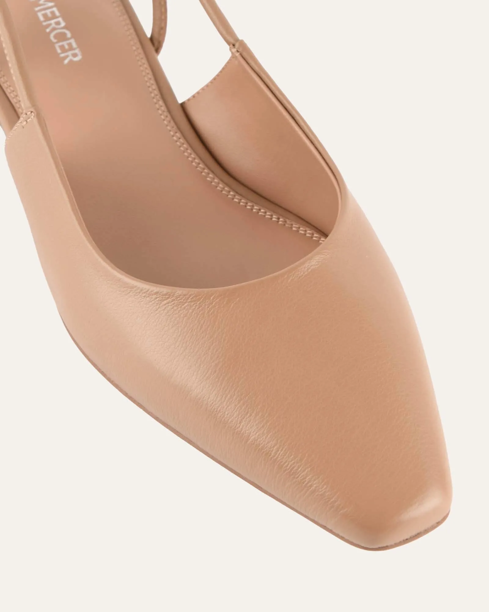 LARISSA DRESS FLATS TAN LEATHER Jo Mercer