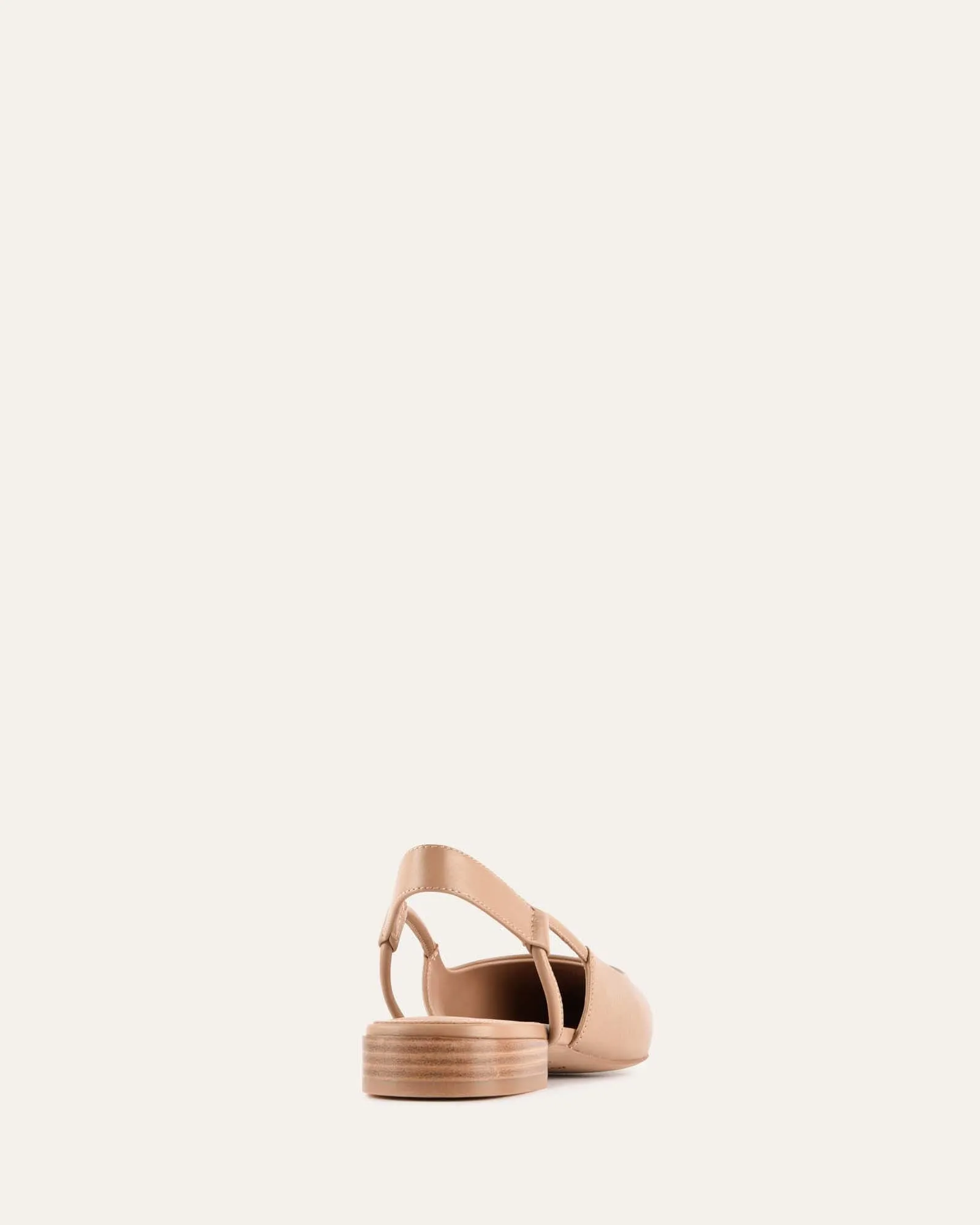 LARISSA DRESS FLATS TAN LEATHER Jo Mercer