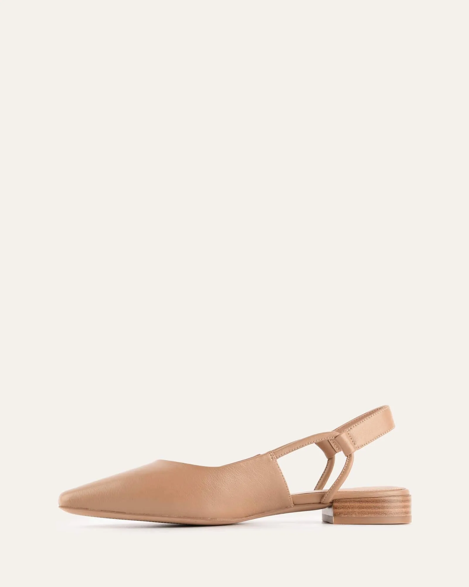 LARISSA DRESS FLATS TAN LEATHER Jo Mercer