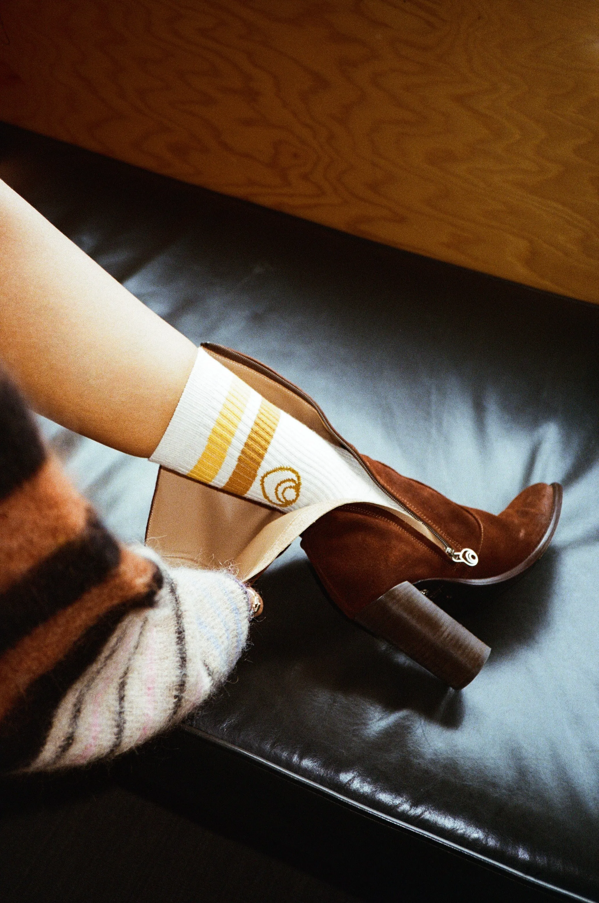 Lauryn Boot in Washed Brown Suede Brother Vellies