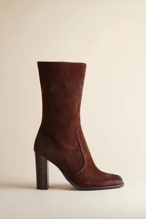 Lauryn Boot in Washed Brown Suede Brother Vellies