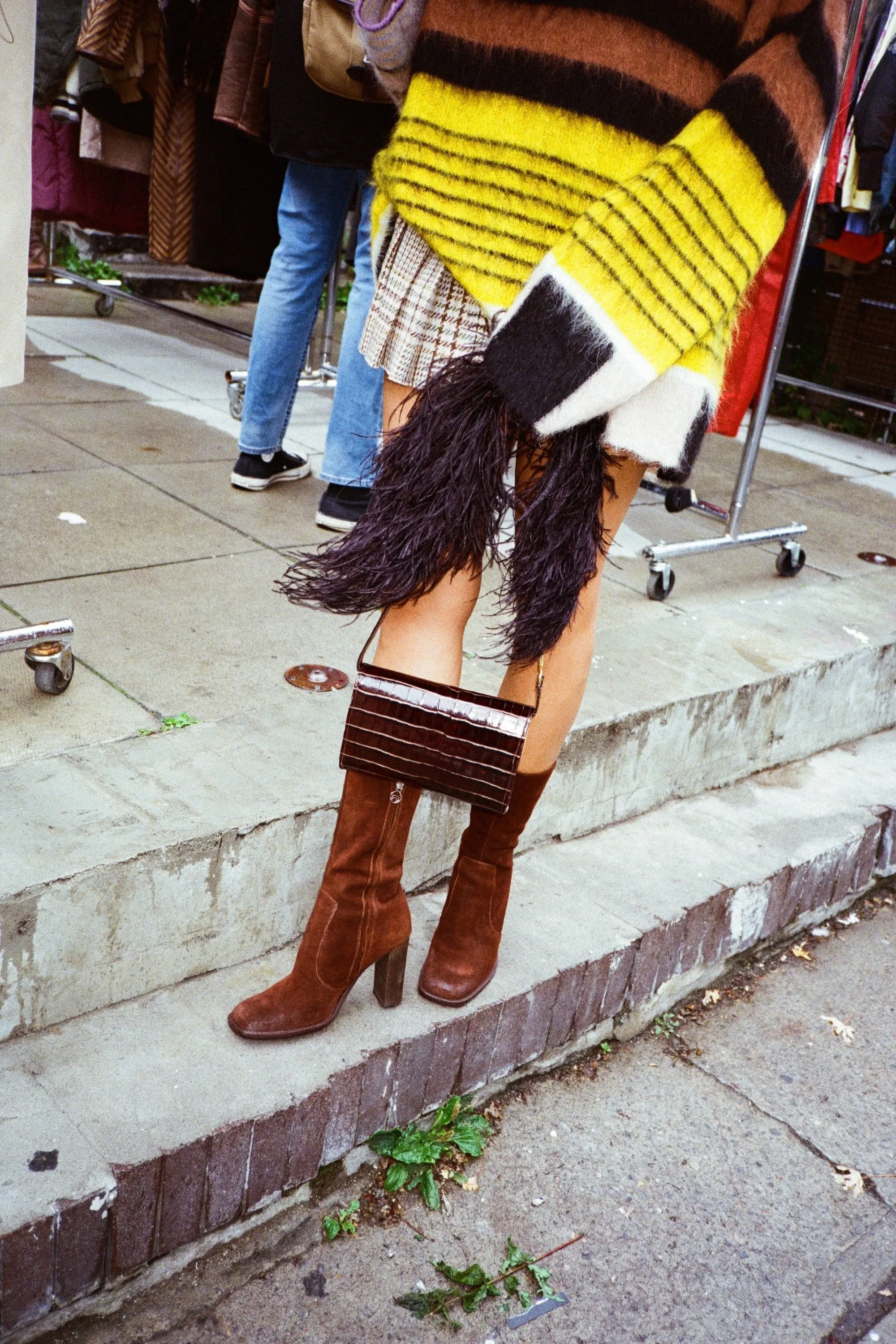 Lauryn Boot in Washed Brown Suede Brother Vellies