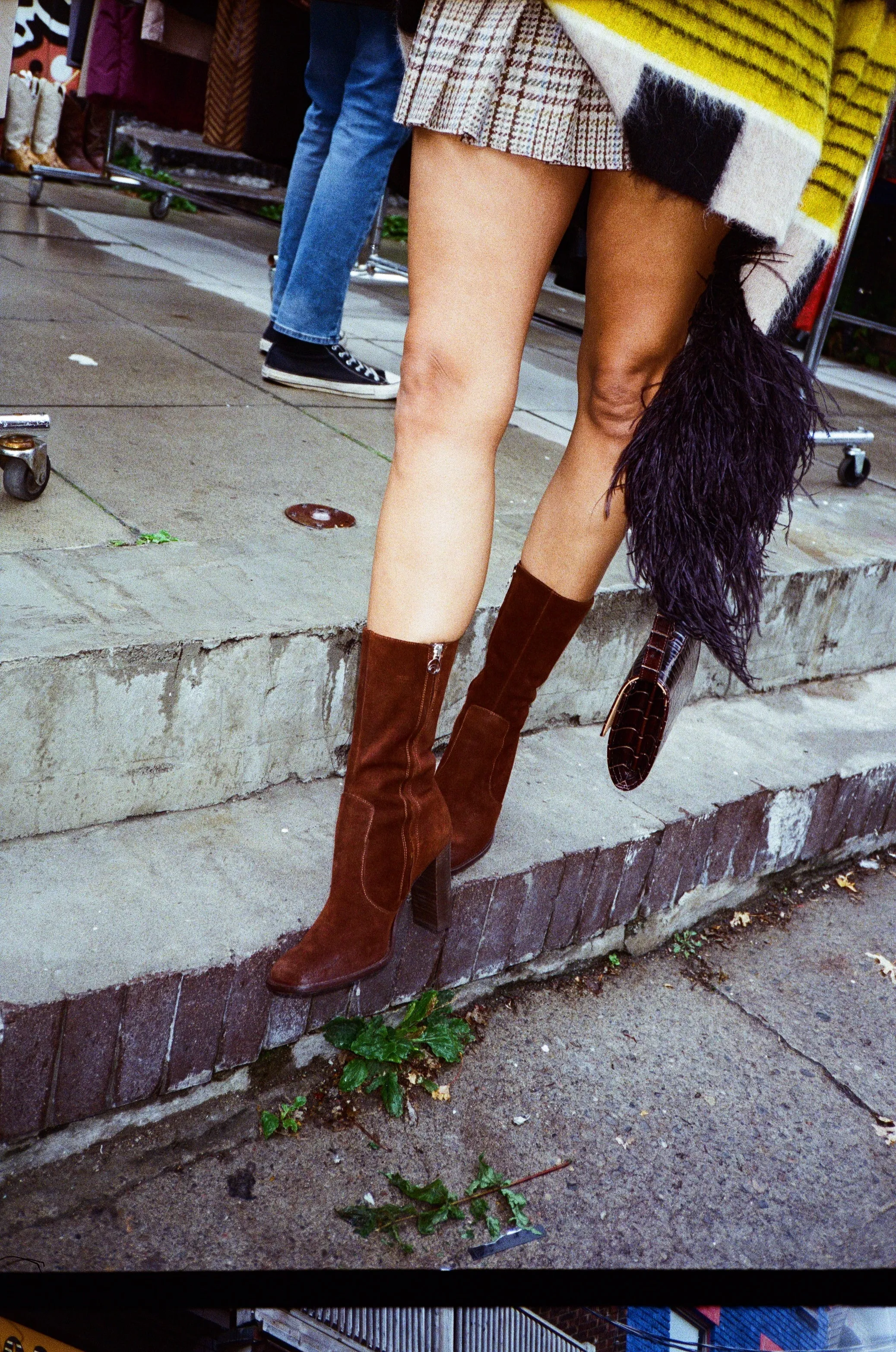 Lauryn Boot in Washed Brown Suede Brother Vellies
