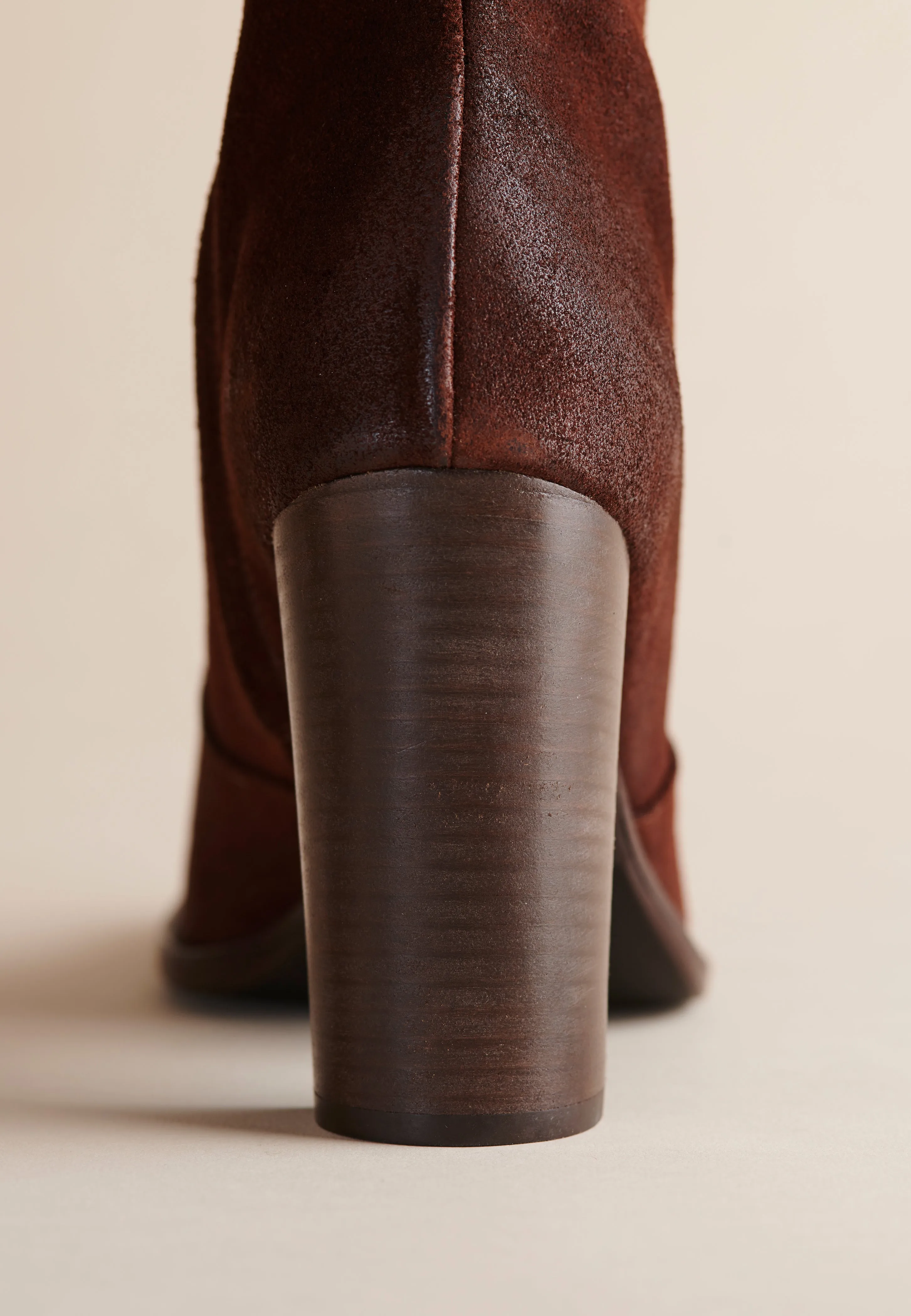 Lauryn Boot in Washed Brown Suede Brother Vellies