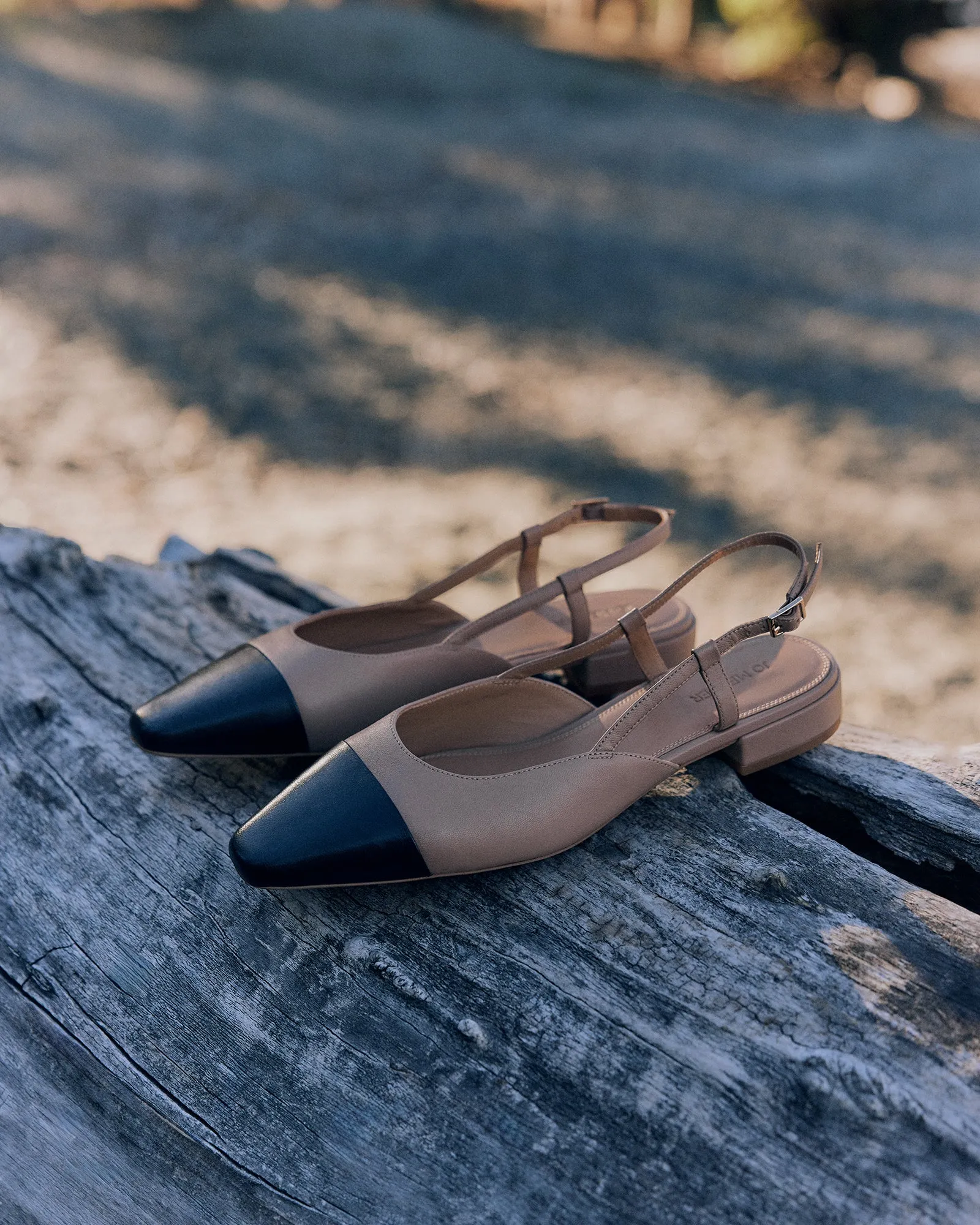 LEAH DRESS FLATS BEIGE MULTI Jo Mercer