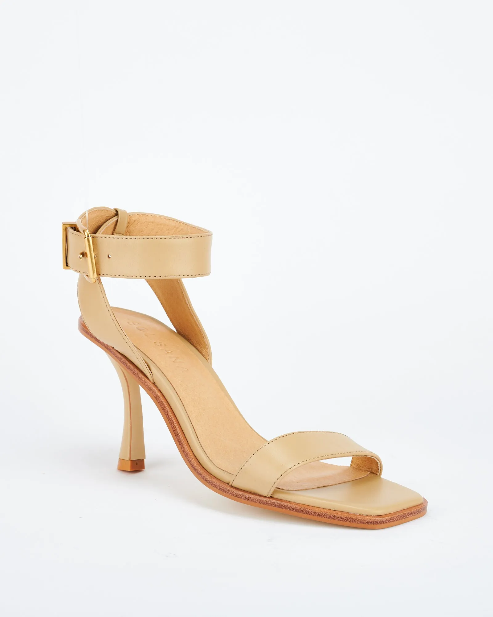 Lelu Heel Parchment/Gold SOL SANA