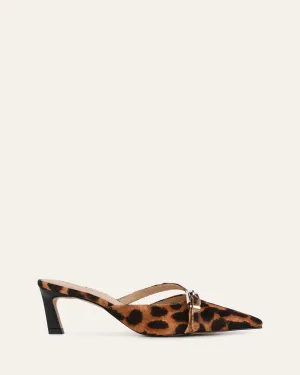 LEONA LOW HEELS OCELOT LEATHER Jo Mercer