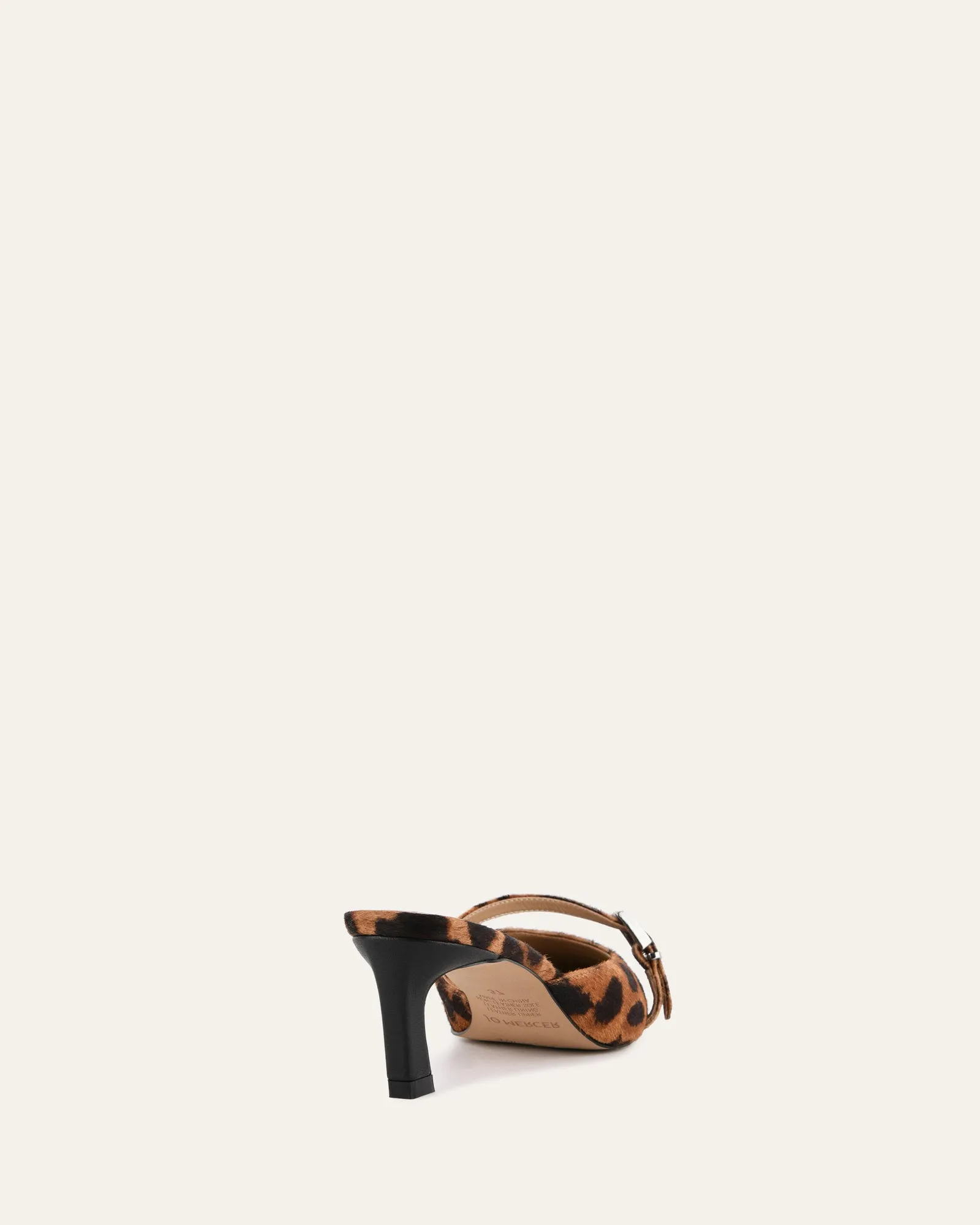 LEONA LOW HEELS OCELOT LEATHER Jo Mercer