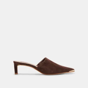 LEXY HEELS DK BROWN SUEDE Dolce Vita
