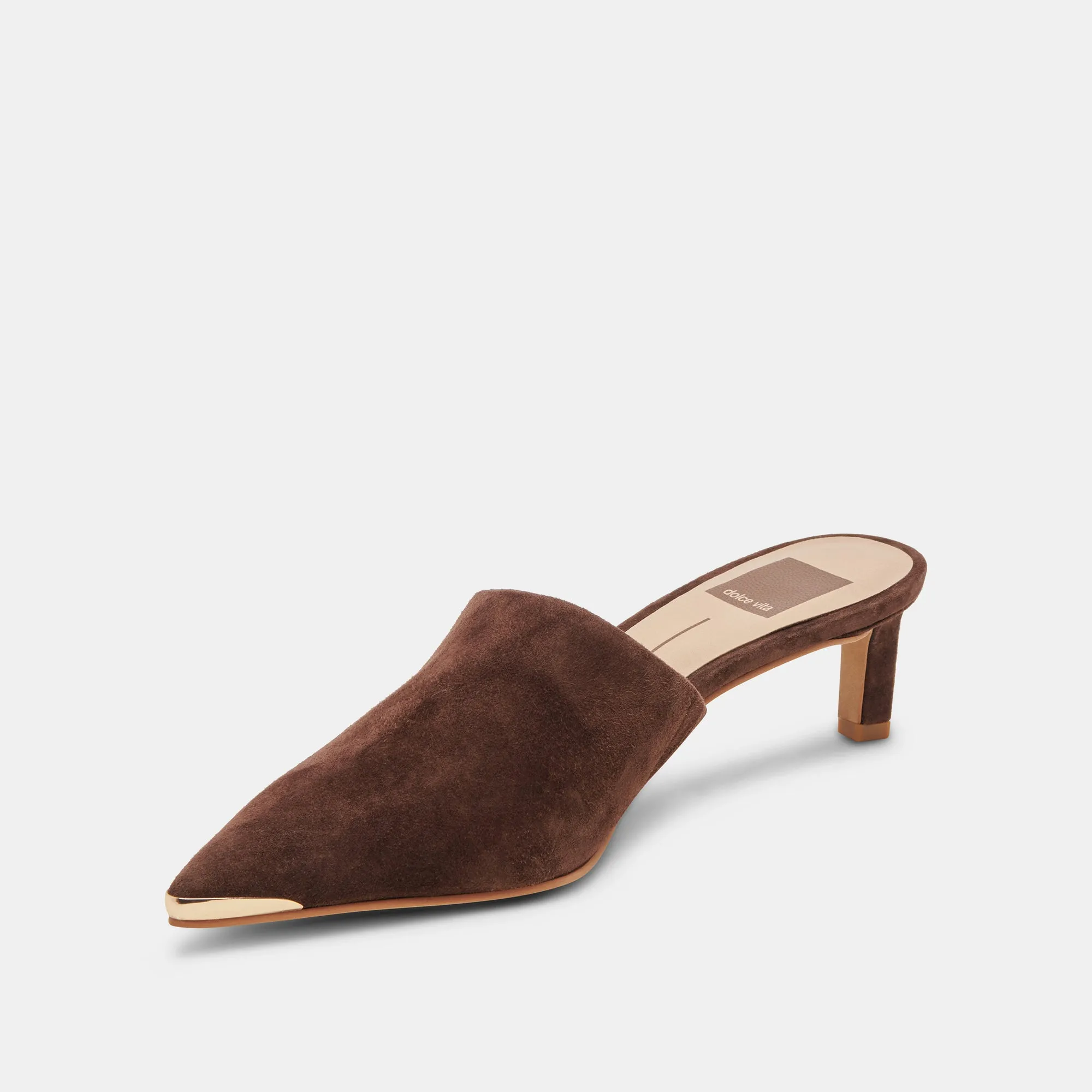 LEXY HEELS DK BROWN SUEDE Dolce Vita