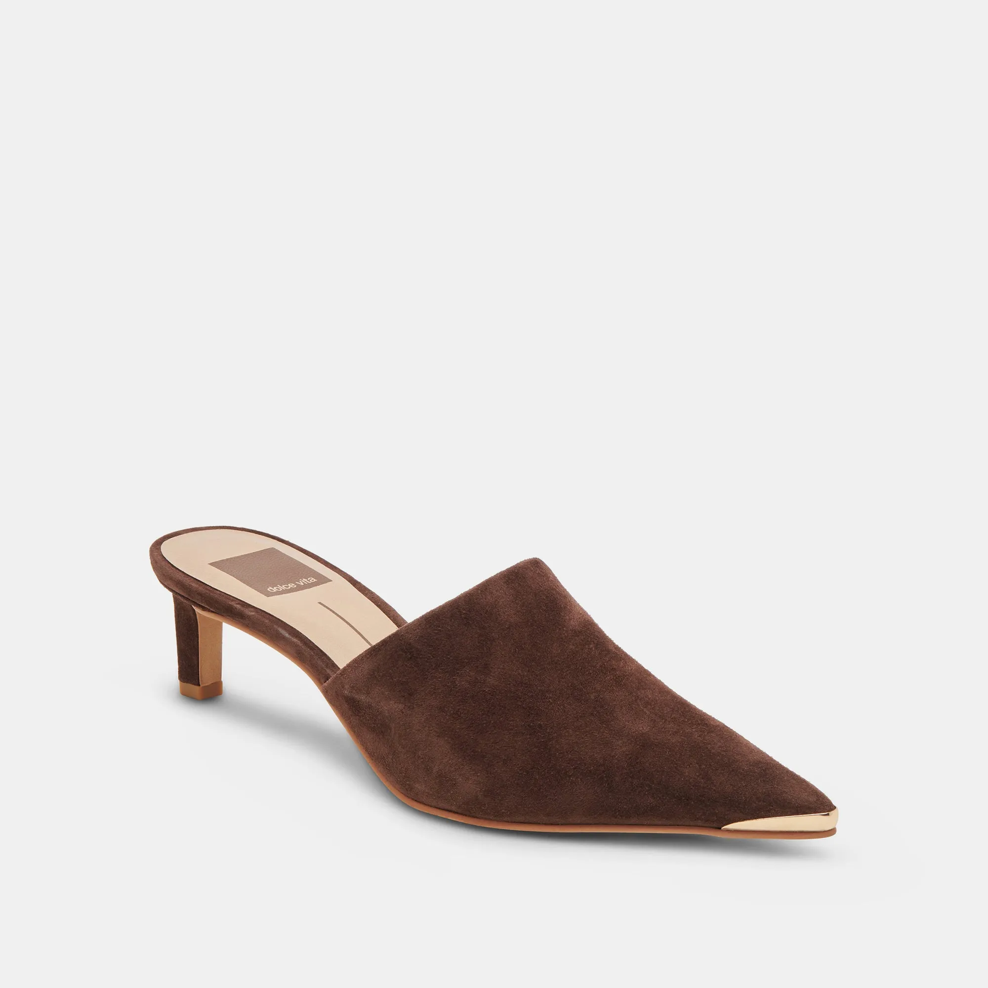 LEXY HEELS DK BROWN SUEDE Dolce Vita