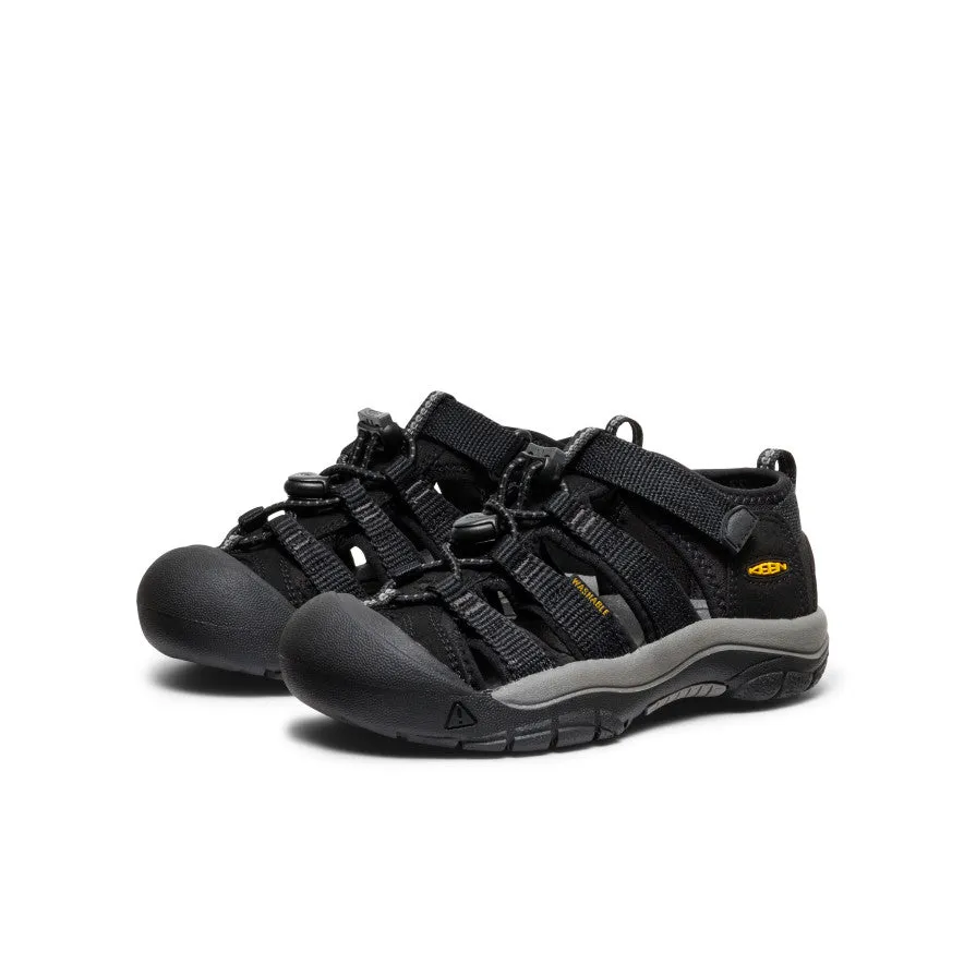 Little Kids' Newport H2  |  Black/Keen Yellow KEEN