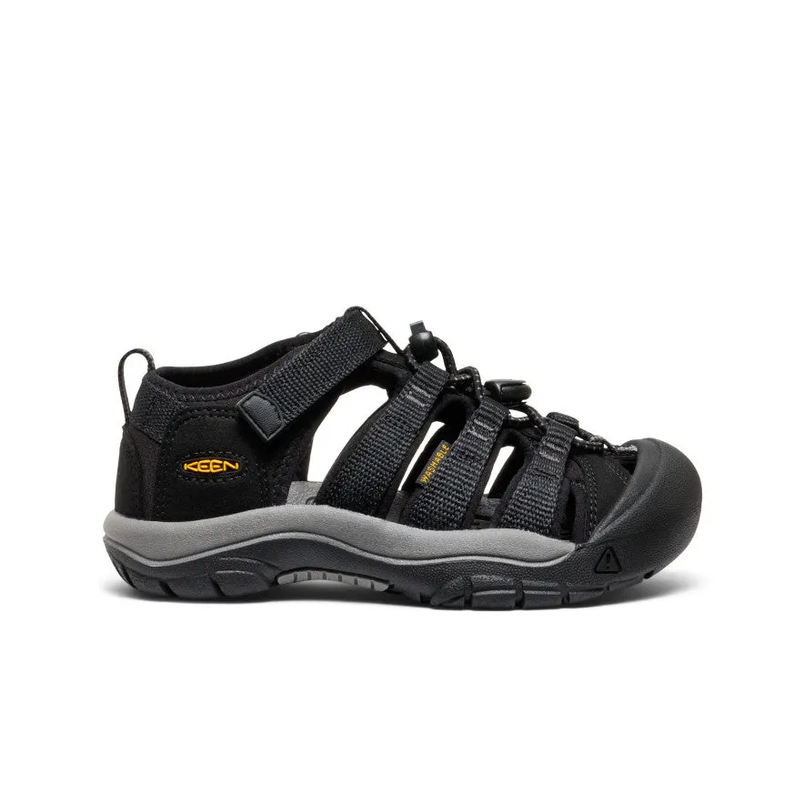 Little Kids' Newport H2  |  Black/Keen Yellow KEEN