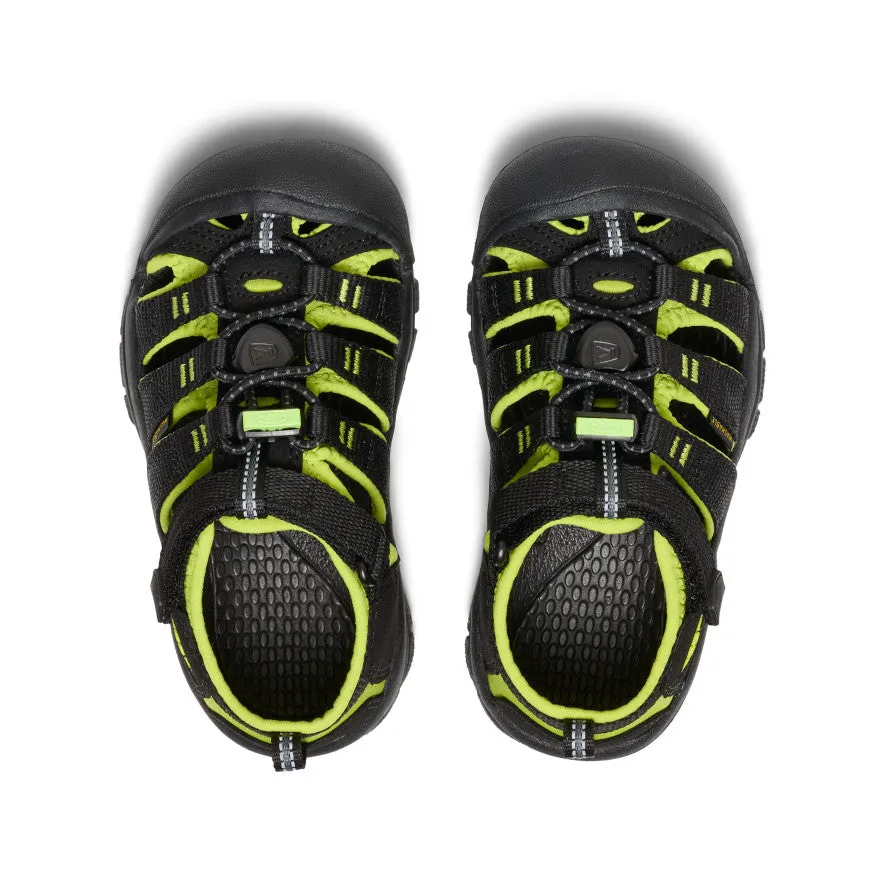 Little Kids' Newport H2  |  Black/Lime Green KEEN