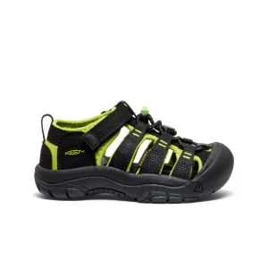 Little Kids' Newport H2  |  Black/Lime Green KEEN