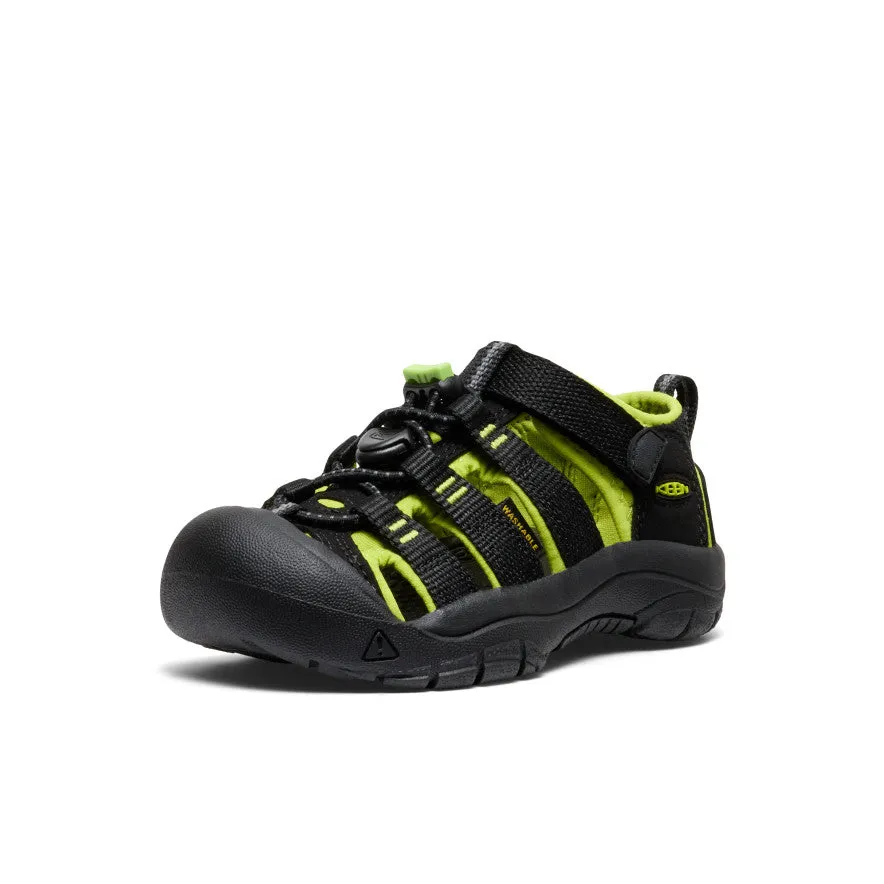 Little Kids' Newport H2  |  Black/Lime Green KEEN