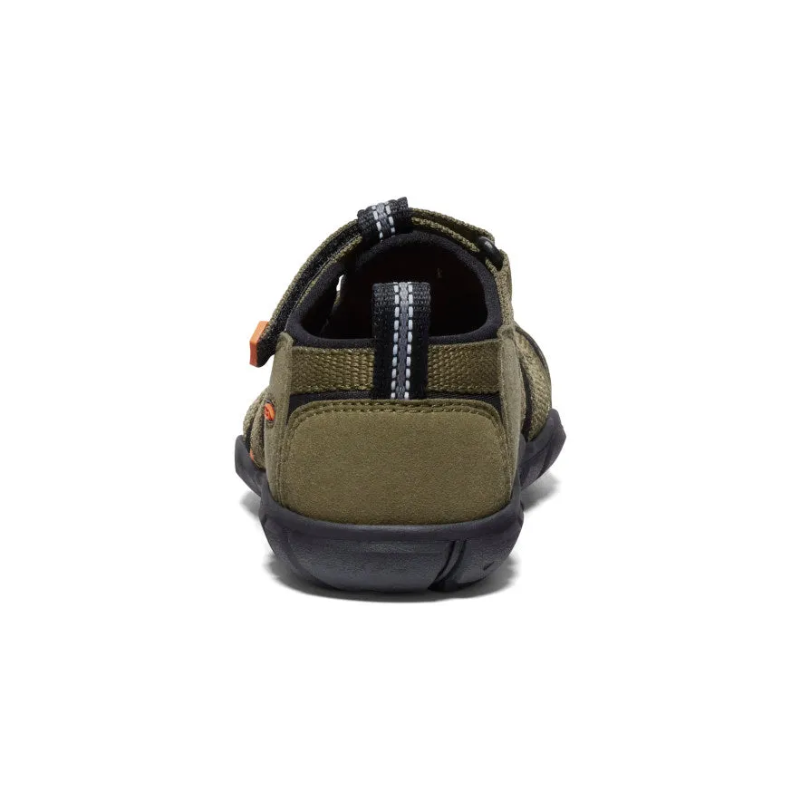 Little Kids' Seacamp II CNX  |  Dark Olive/Gold Flame KEEN