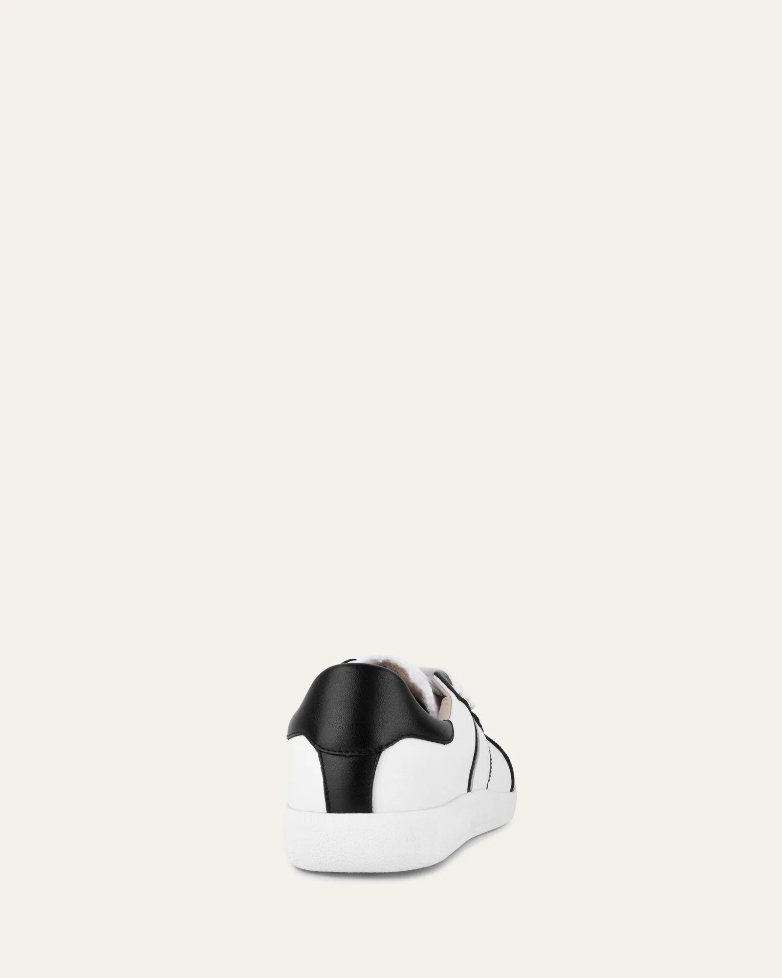 LOLA SNEAKERS BLACK WHITE LEATHER Jo Mercer
