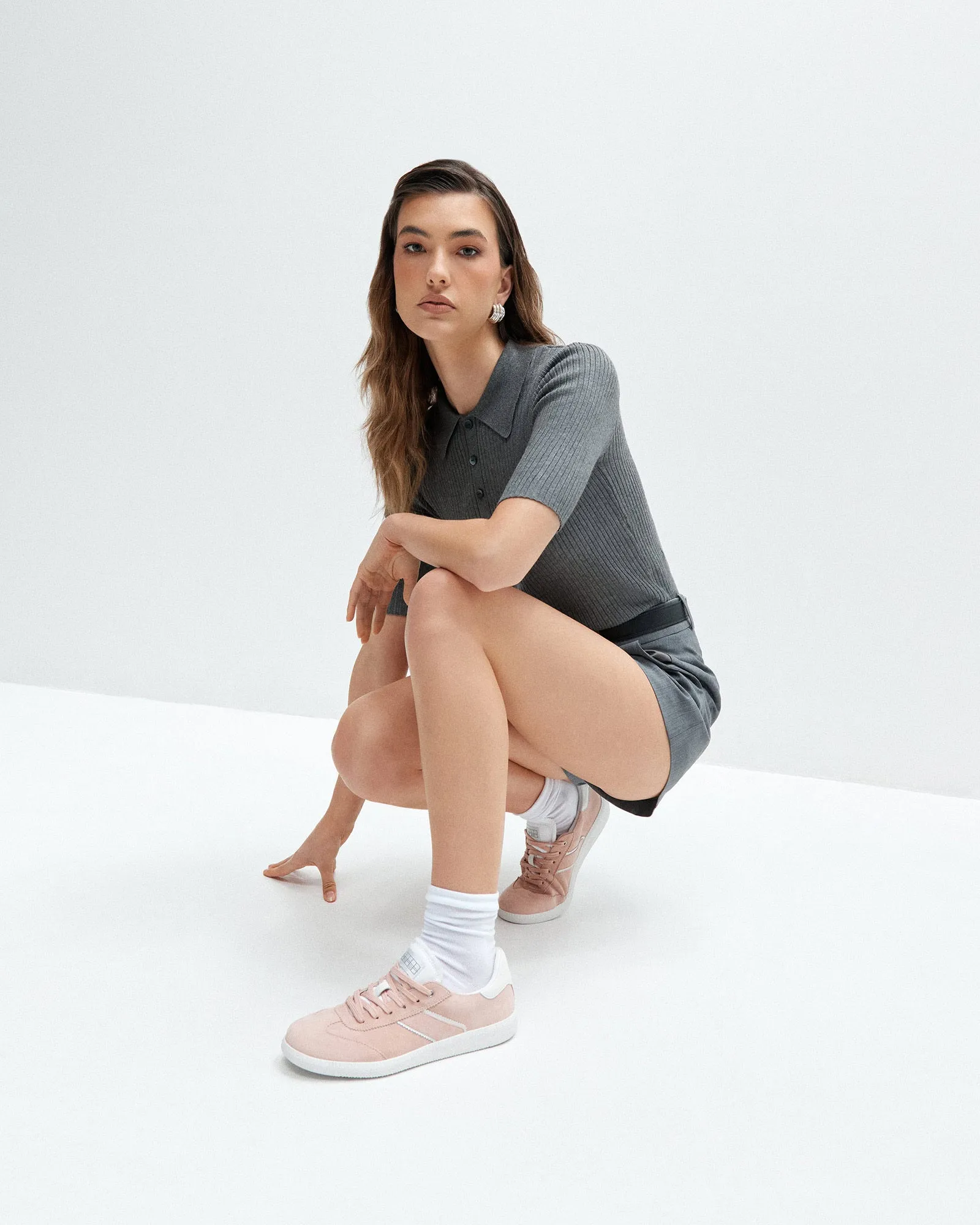 LOLA SNEAKERS ROSE PINK SUEDE Jo Mercer