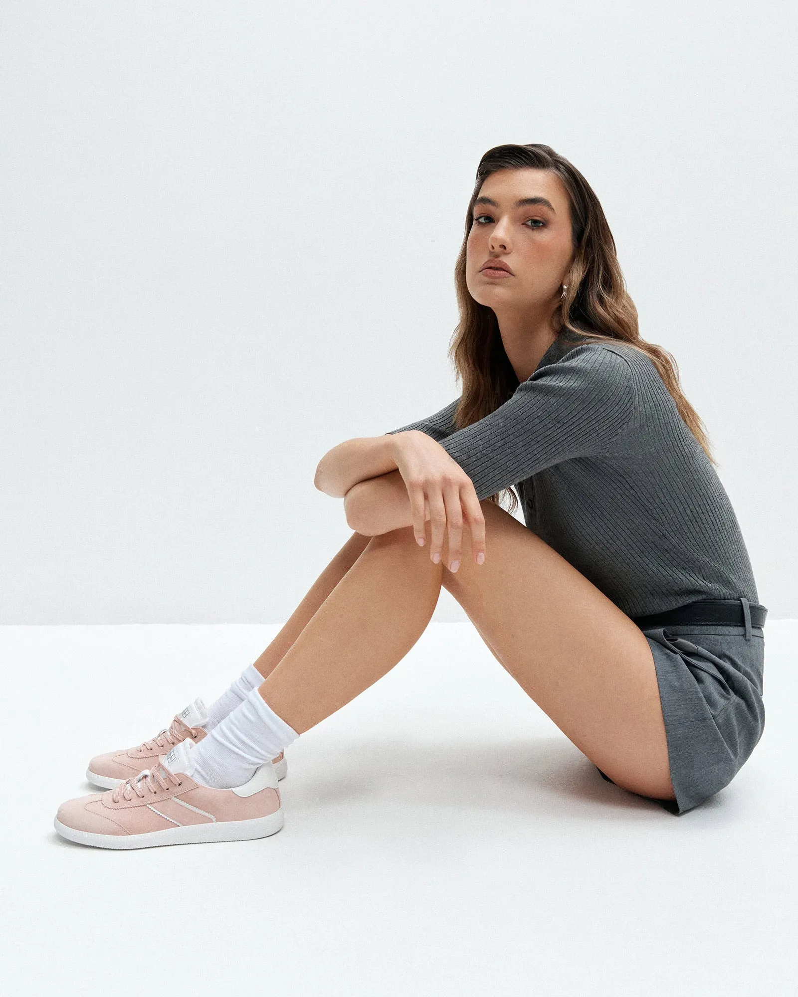 LOLA SNEAKERS ROSE PINK SUEDE Jo Mercer