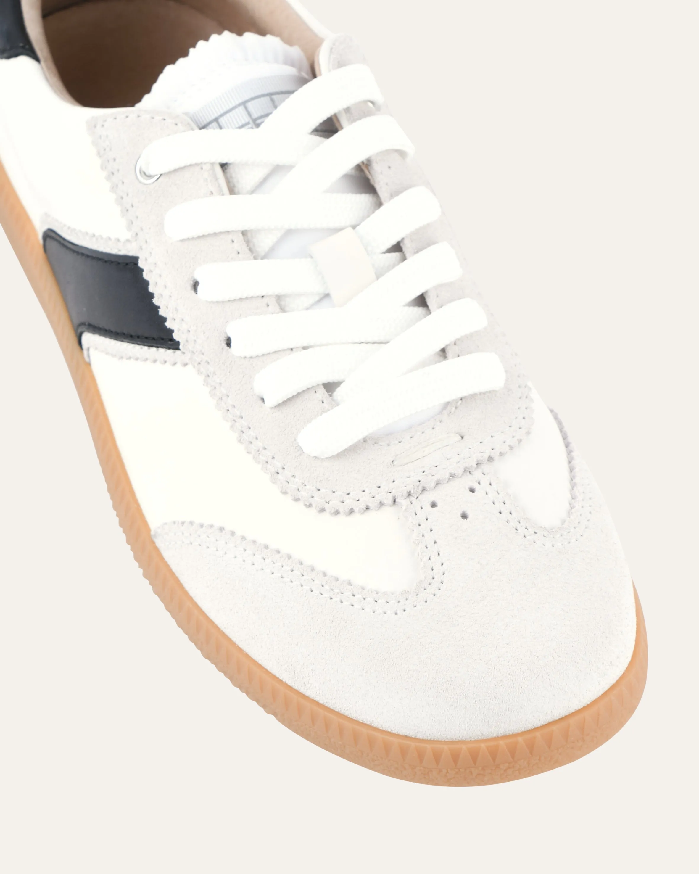 LOLA SNEAKERS WHITE BLACK LEATHER Jo Mercer