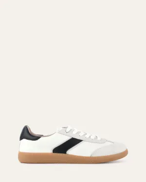 LOLA SNEAKERS WHITE BLACK LEATHER Jo Mercer