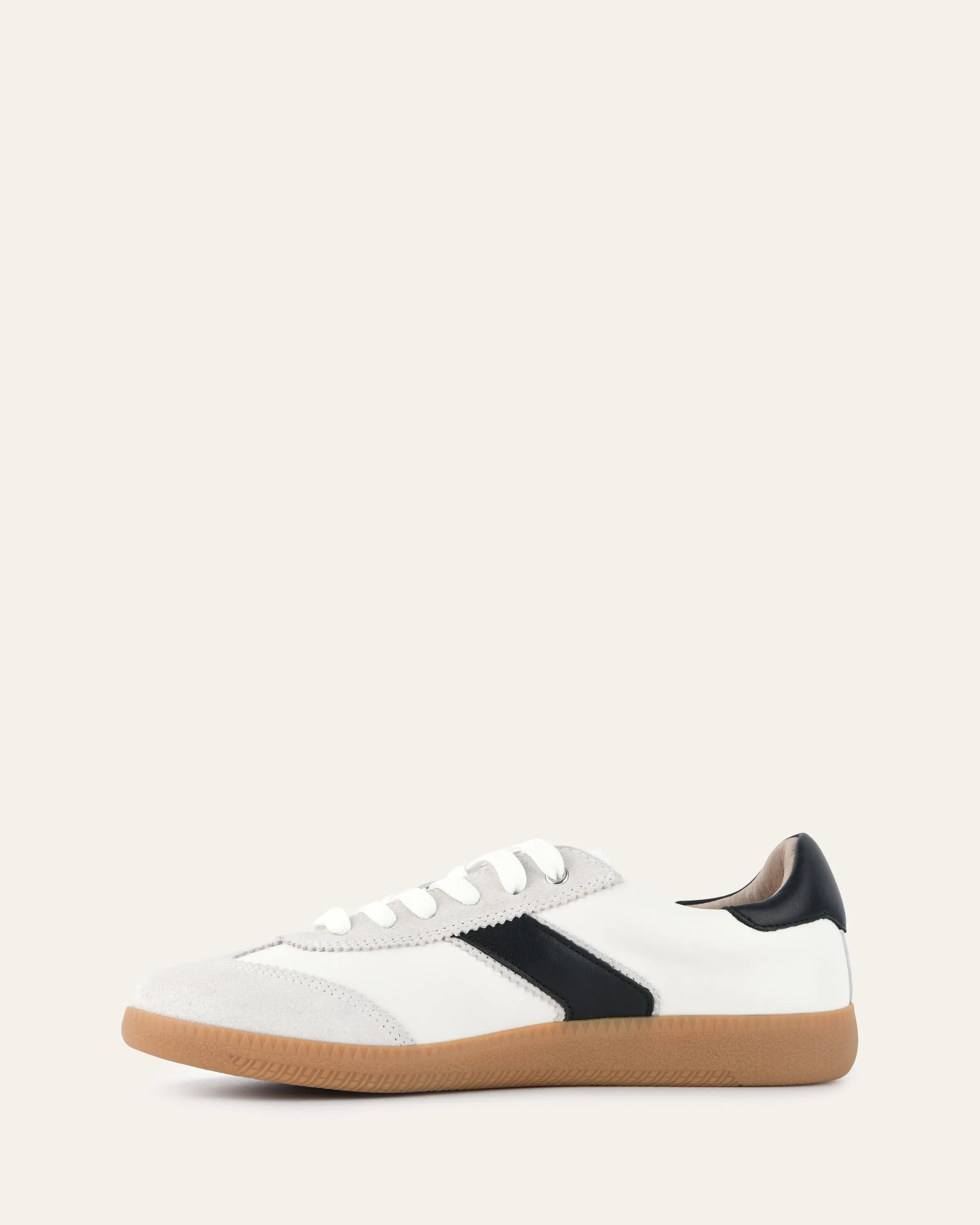 LOLA SNEAKERS WHITE BLACK LEATHER Jo Mercer
